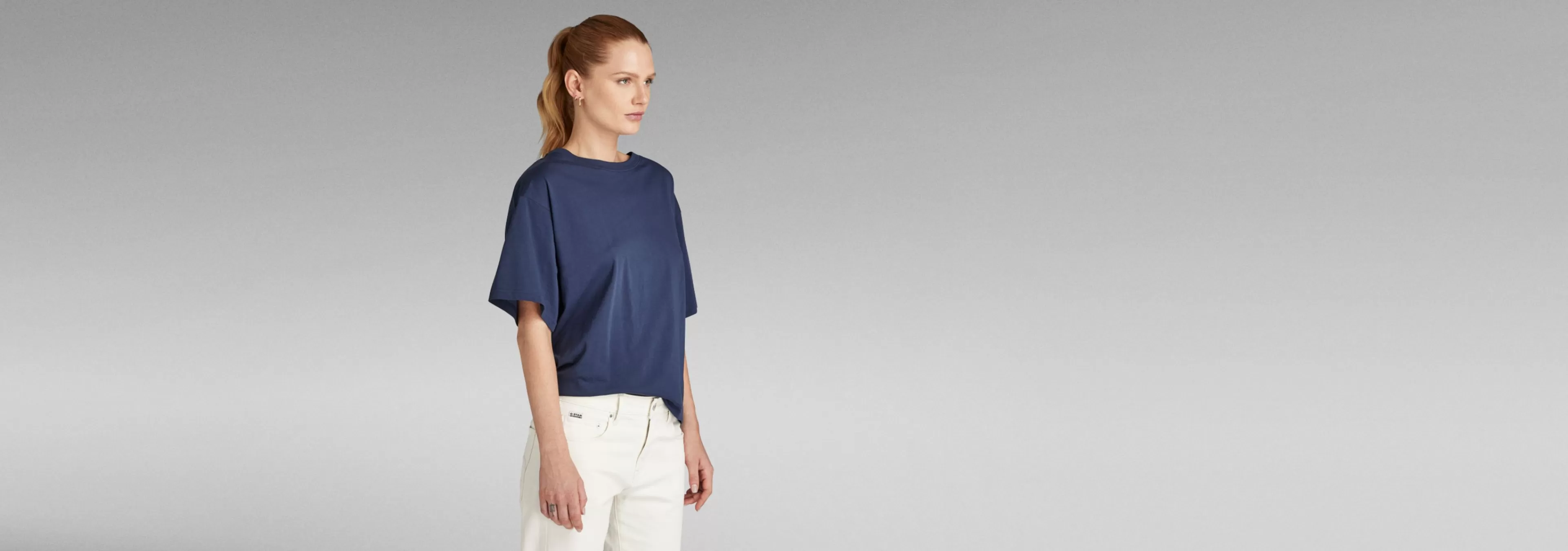 Discount G-Star Loose Fit Top sartho blue