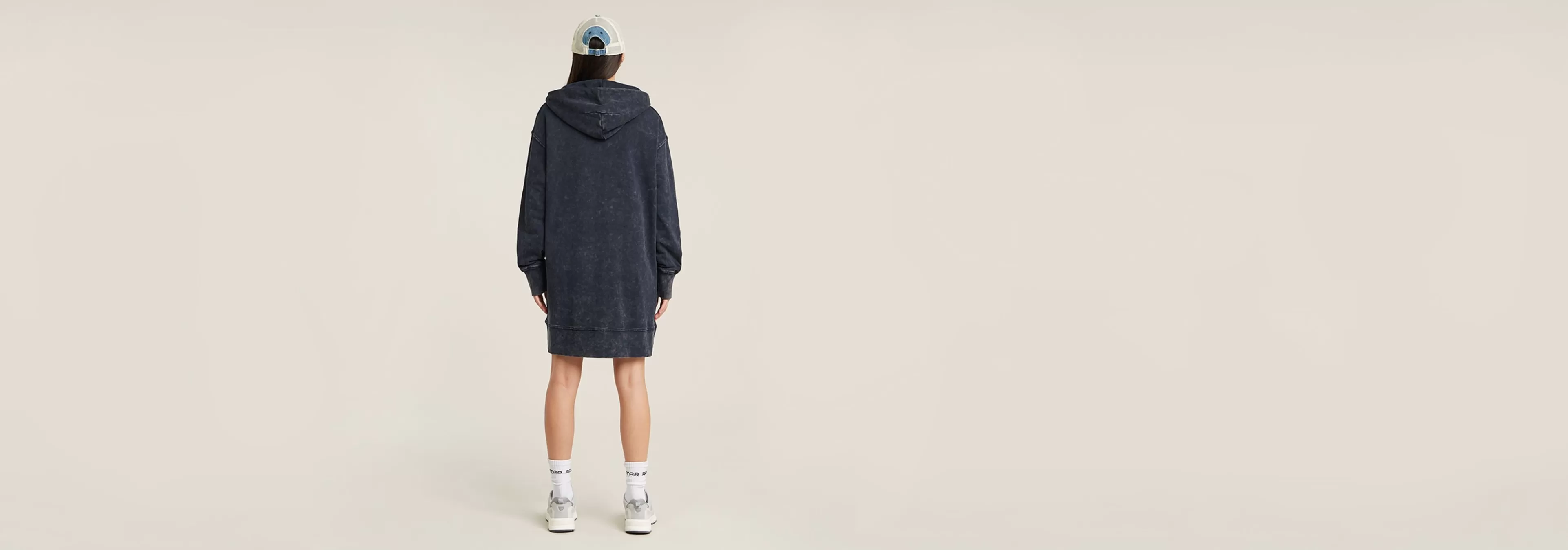 Best G-Star Loose Overdyed Hoodie Jurk osaka blue gd