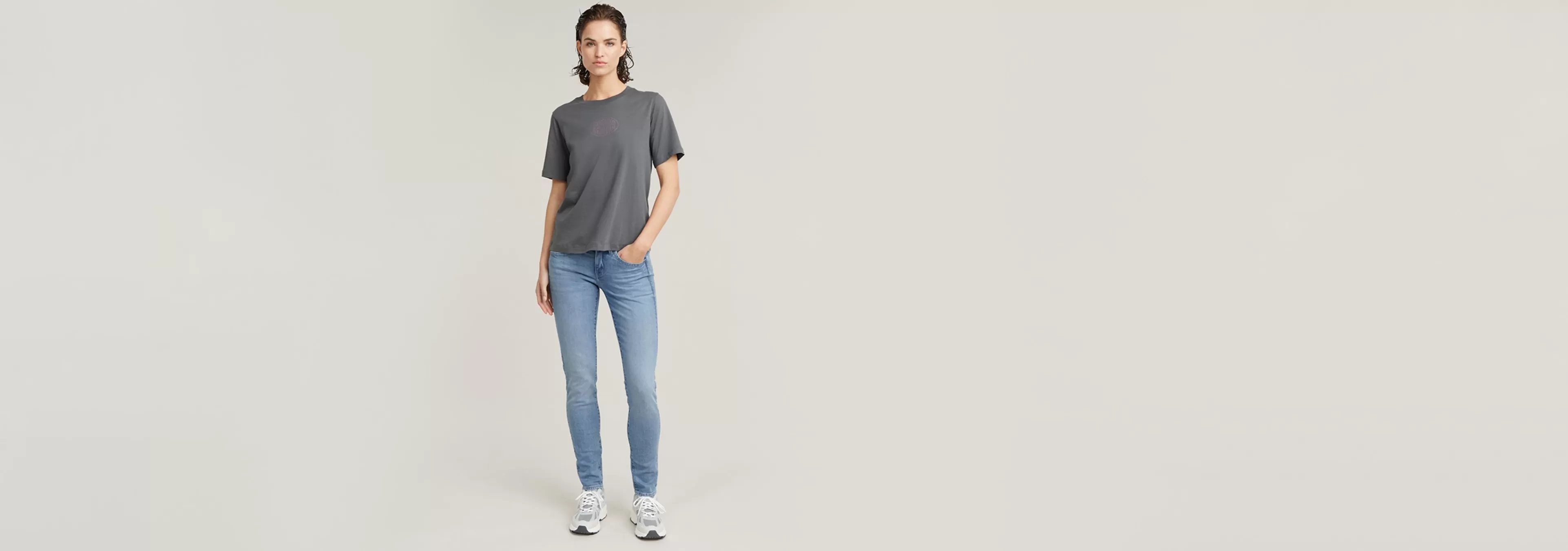 Discount G-Star Lynn Mid Skinny Jeans light aged