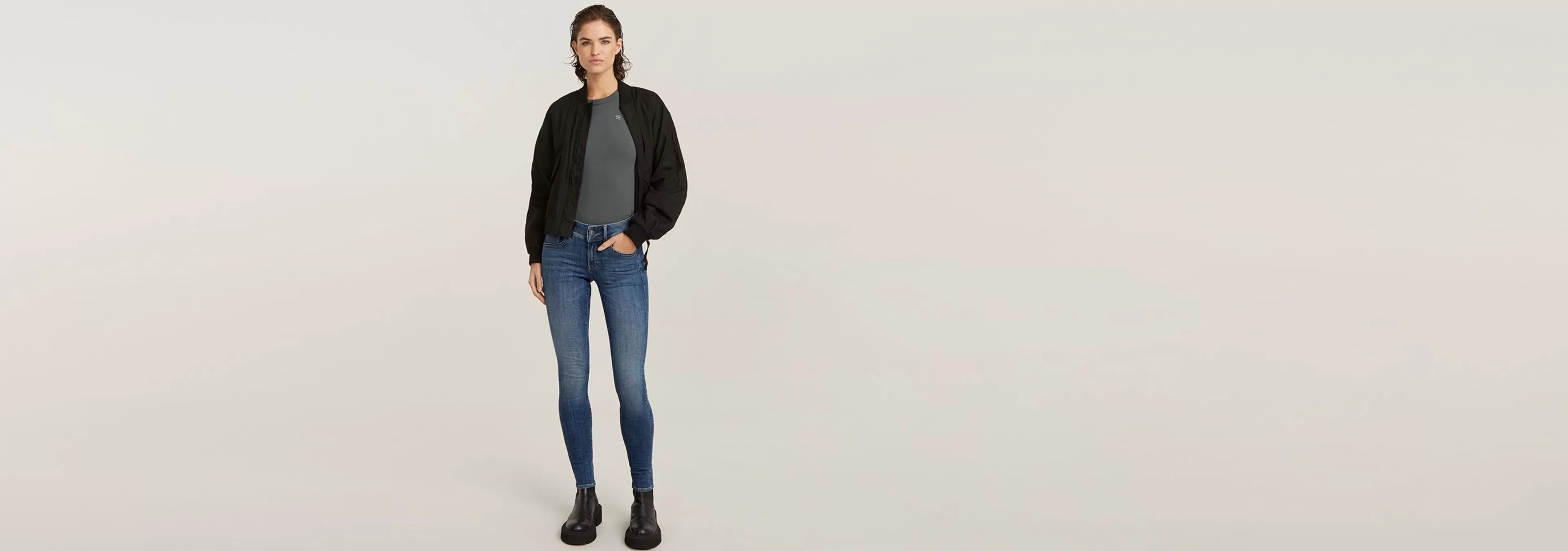 Sale G-Star Lynn Skinny Jeans faded blue