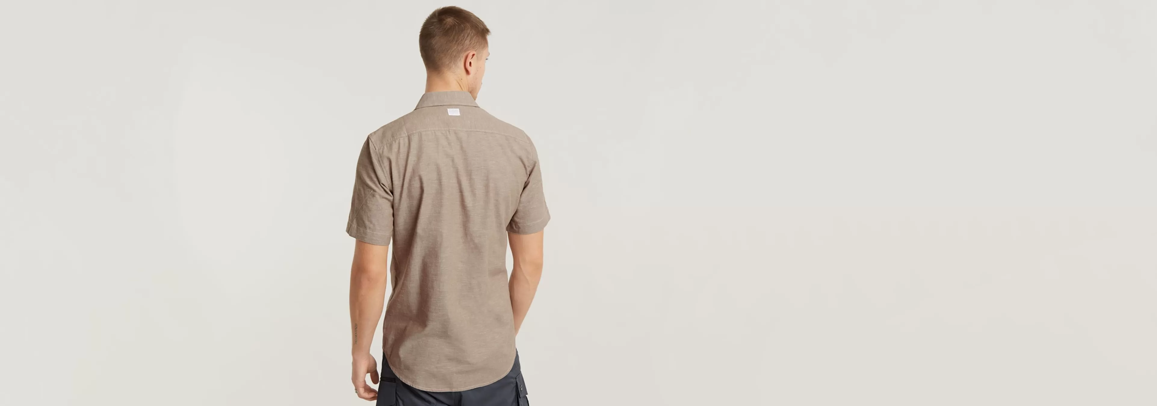 Discount G-Star Marine Slim Shirt safari/ecru