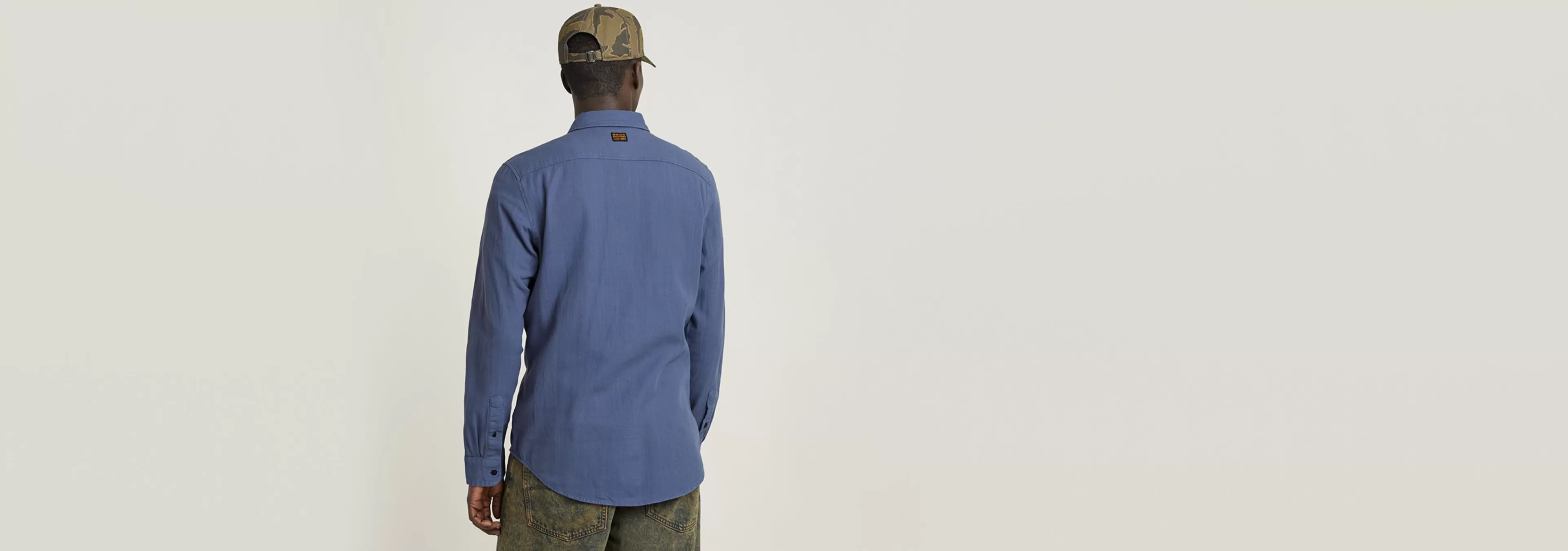 New G-Star Marine Slim Shirt vintage indigo gd