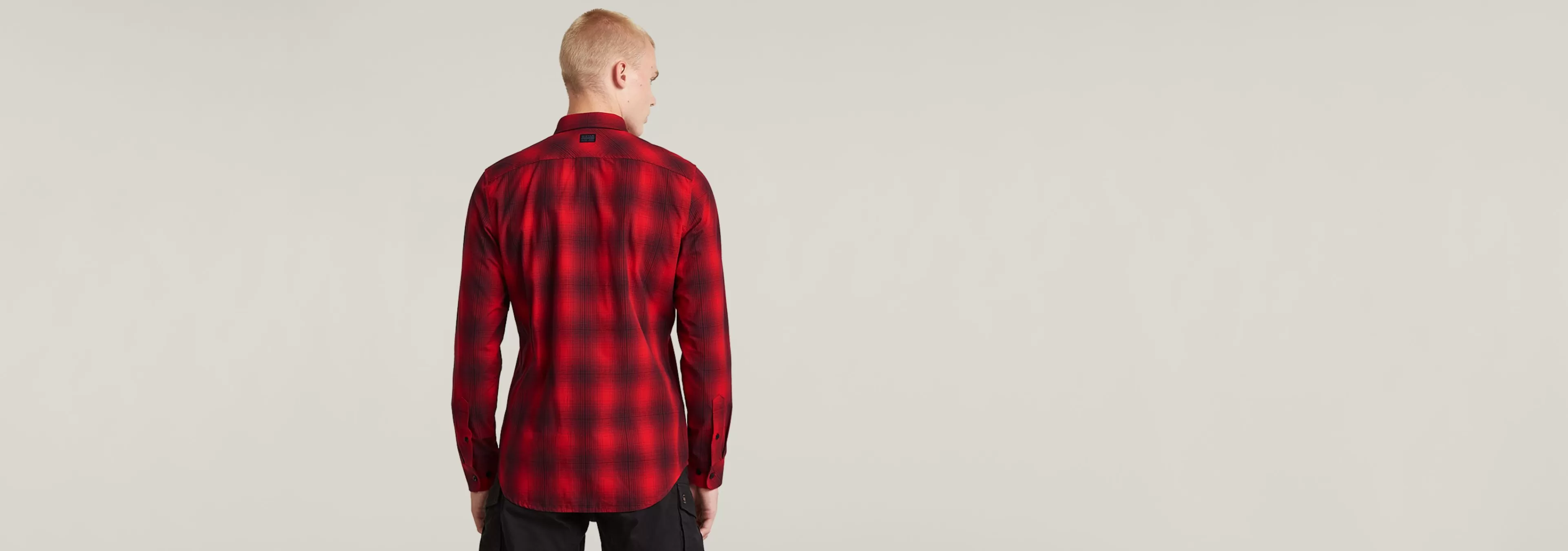 Best G-Star Marine Slim Shirt dk flame vanderbilt check