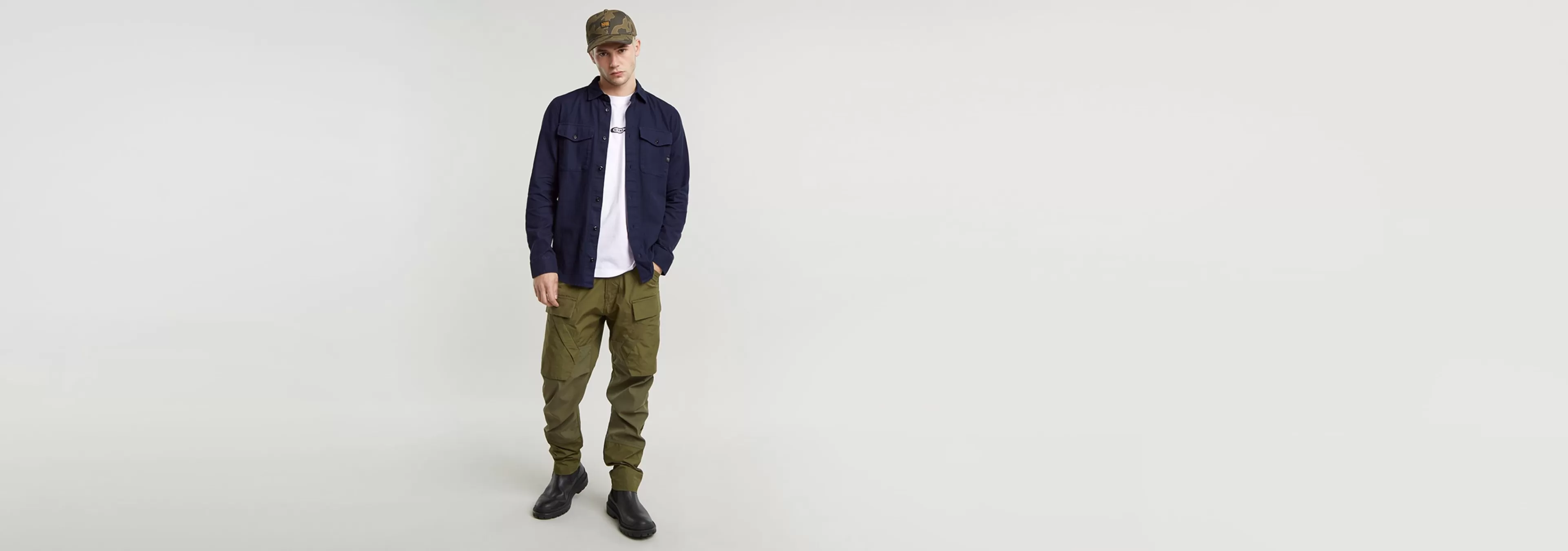 Sale G-Star Marine Slim Shirt sartho blue garment dyed