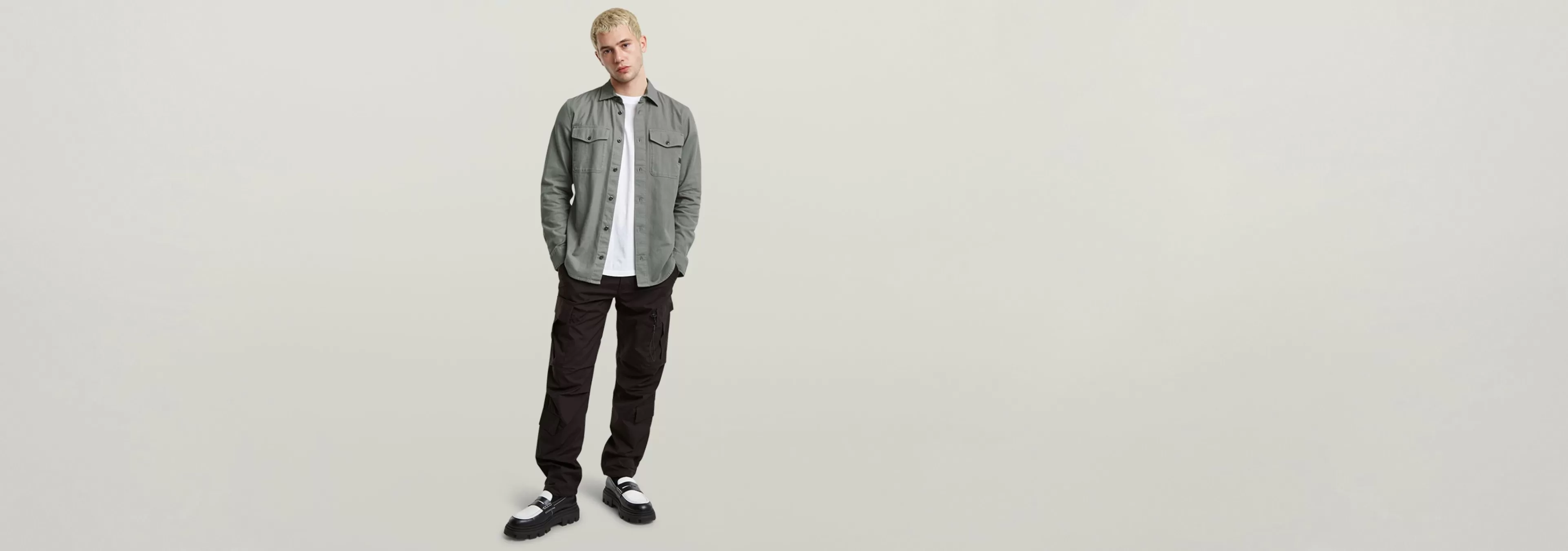 Outlet G-Star Marine Slim Shirt grey alloy gd