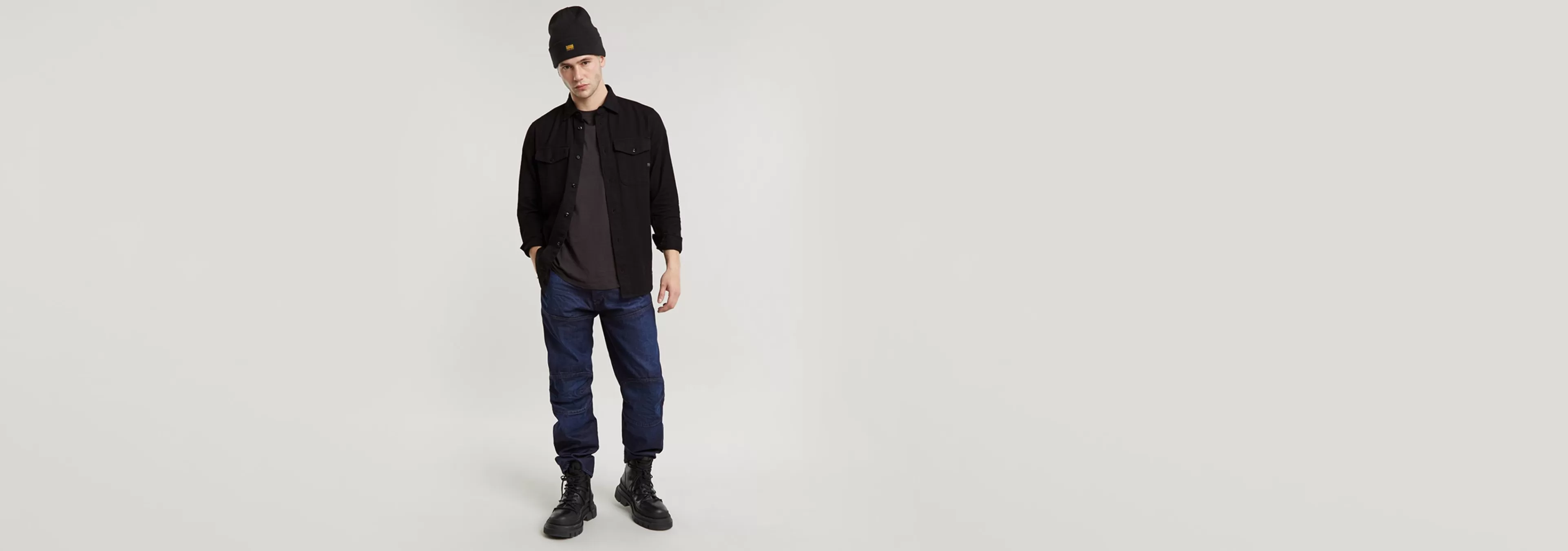 Sale G-Star Marine Slim Shirt dark black garment dyed