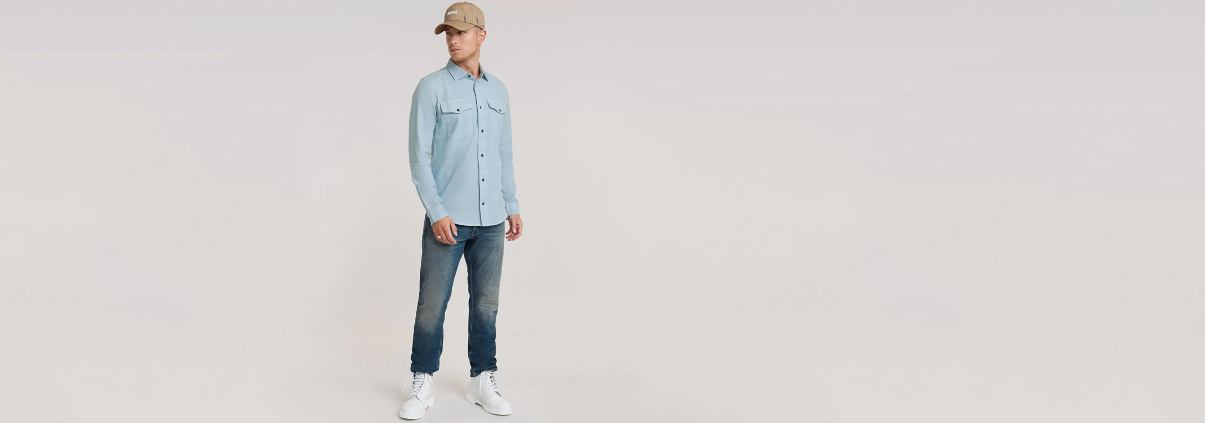 Sale G-Star Marine Slim Shirt faze blue