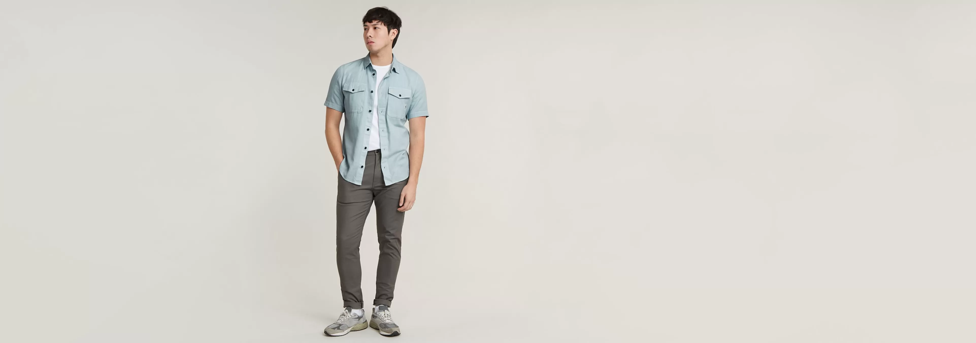 Clearance G-Star Marine Slim Shirt faze blue