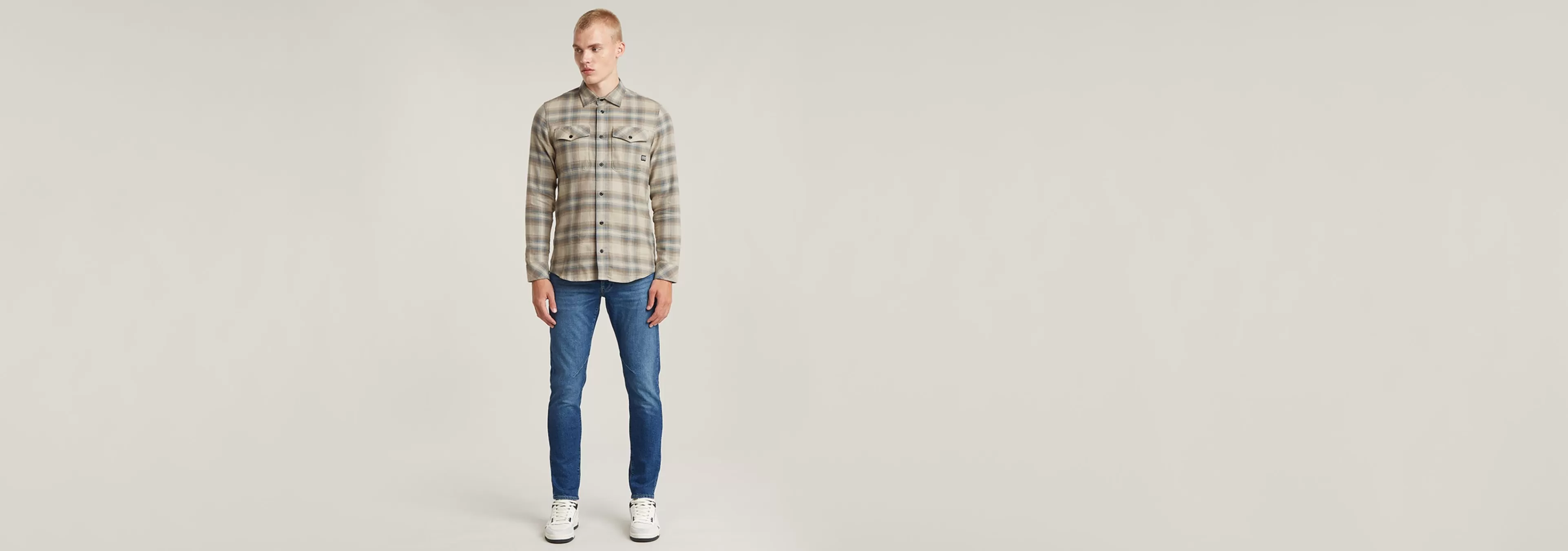 Sale G-Star Marine Slim Shirt westpoint khaki dale check