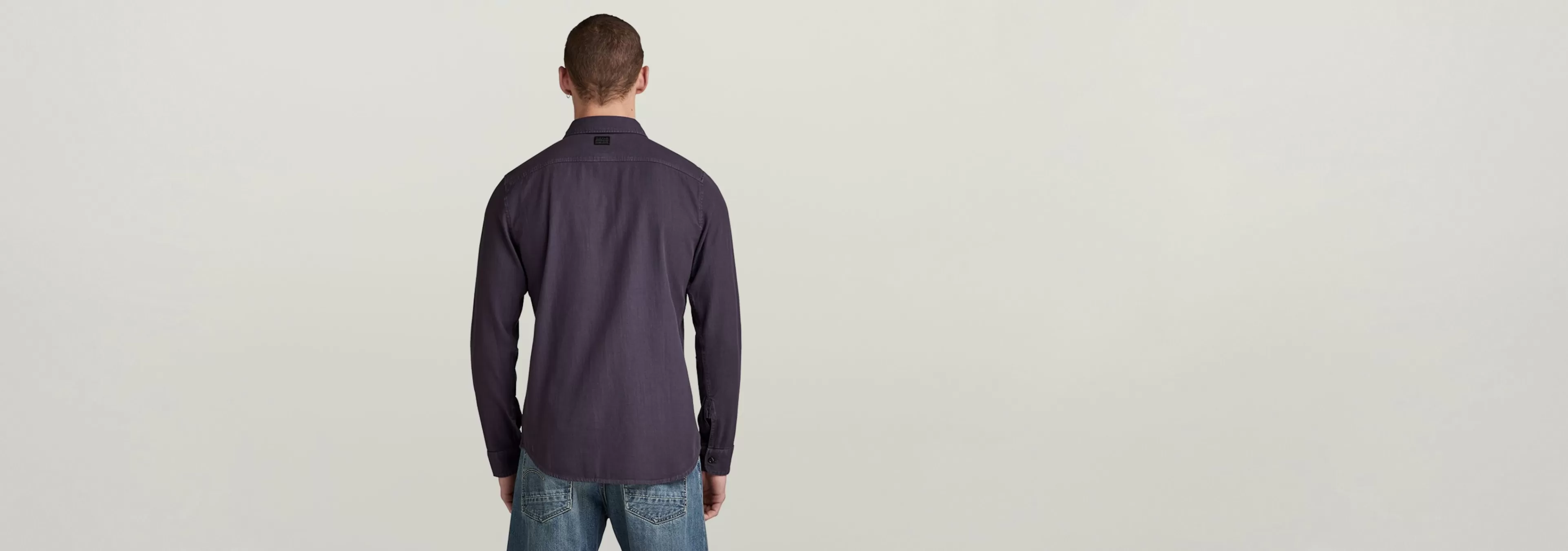 Online G-Star Marine Slim Shirt Dark Grape GD