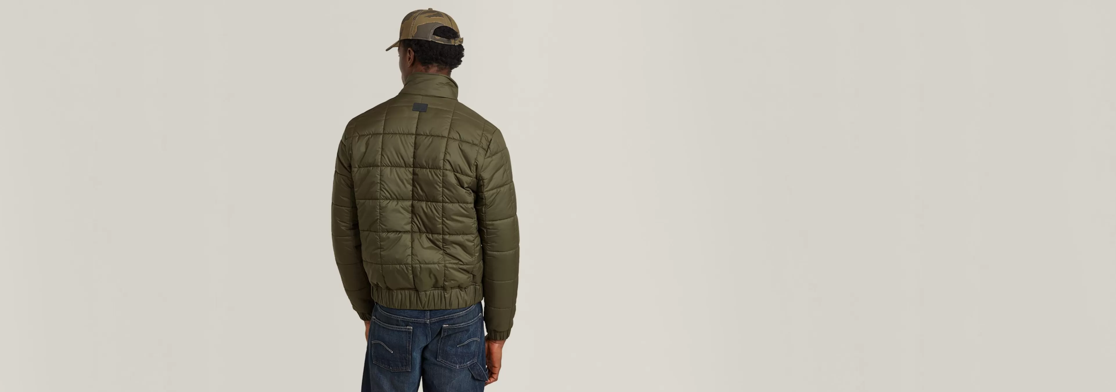 New G-Star Meefic Quilted Jack shadow olive