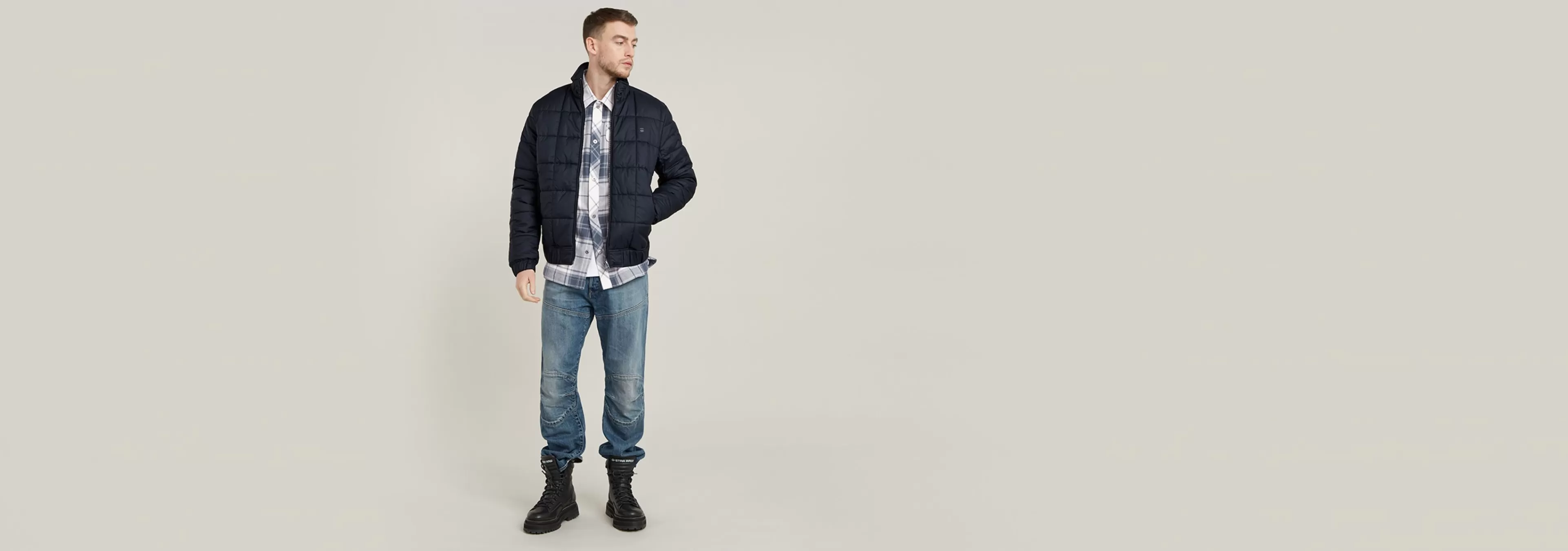 Fashion G-Star Meefic Quilted Jack salute