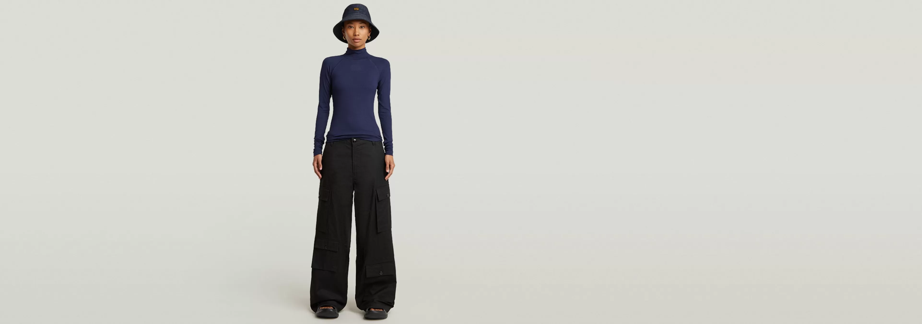 Fashion G-Star Mega Cargo Broek dark black