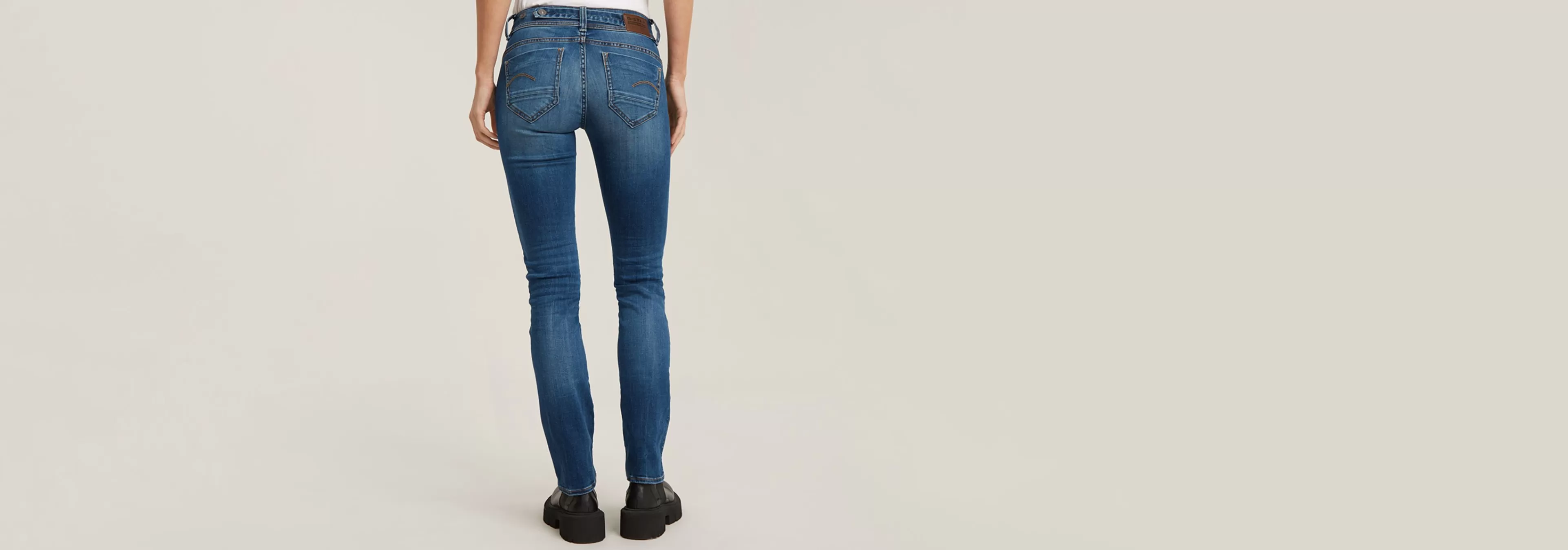 Store G-Star Midge Straight Jeans medium indigo aged