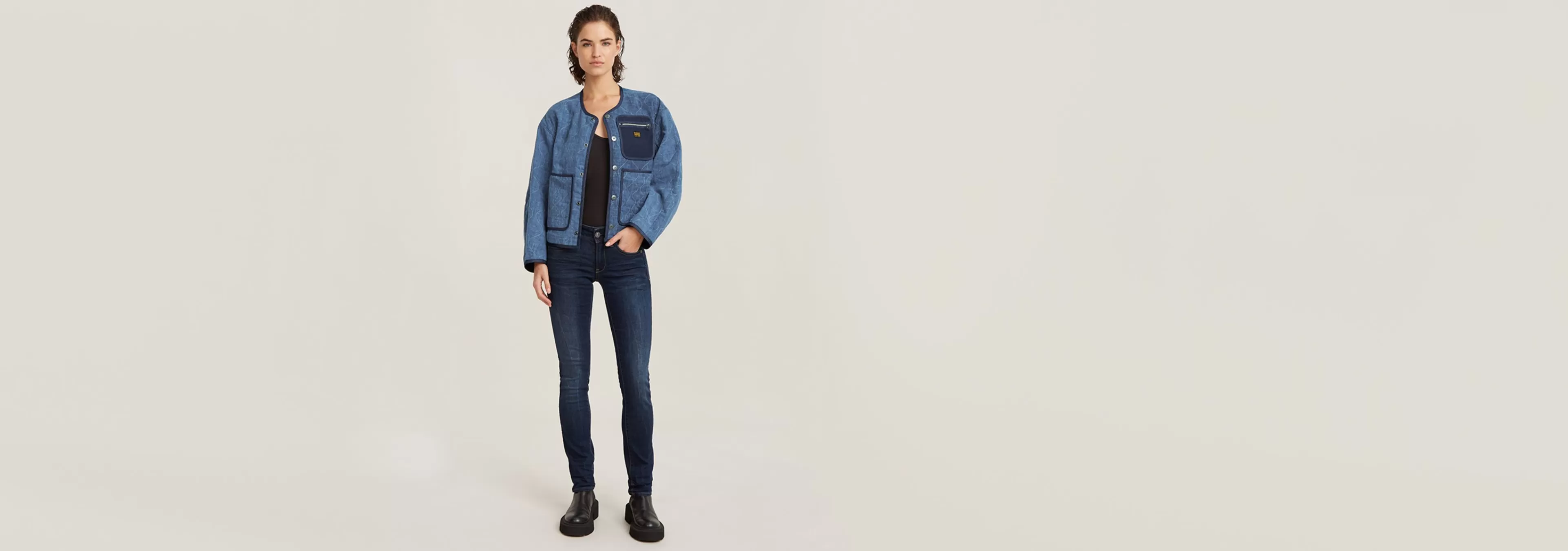 Shop G-Star Midge Straight Jeans dark aged