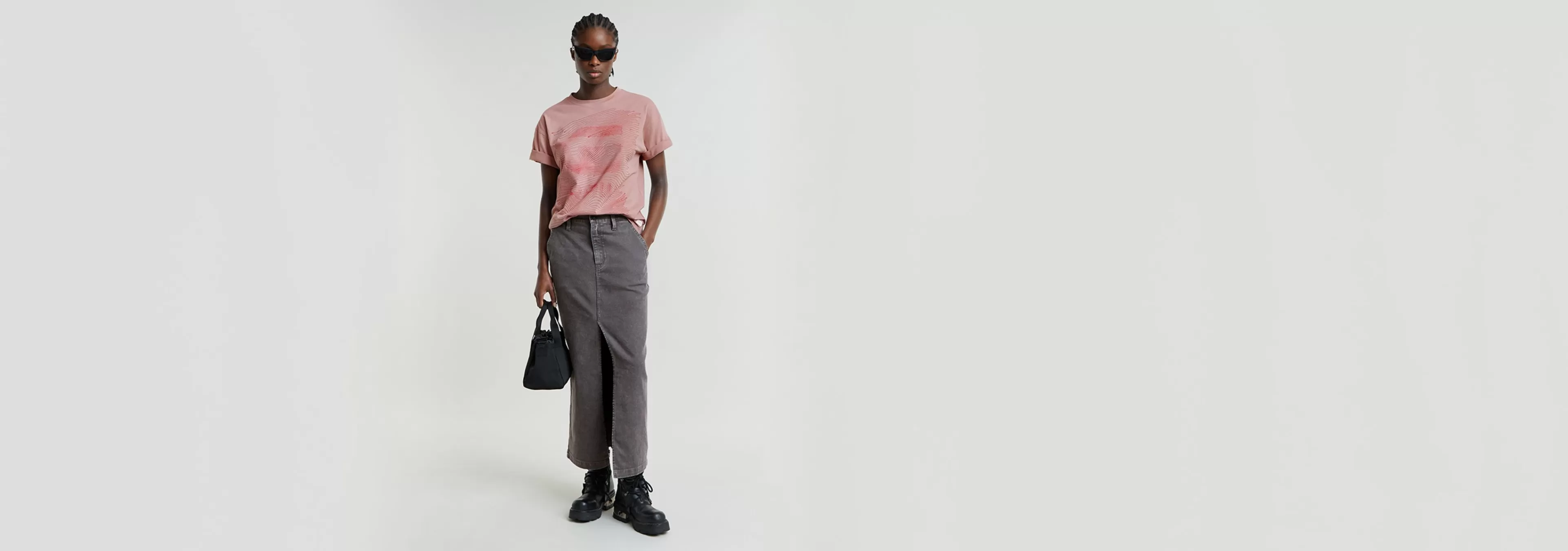Fashion G-Star Midi Kokerrok granite