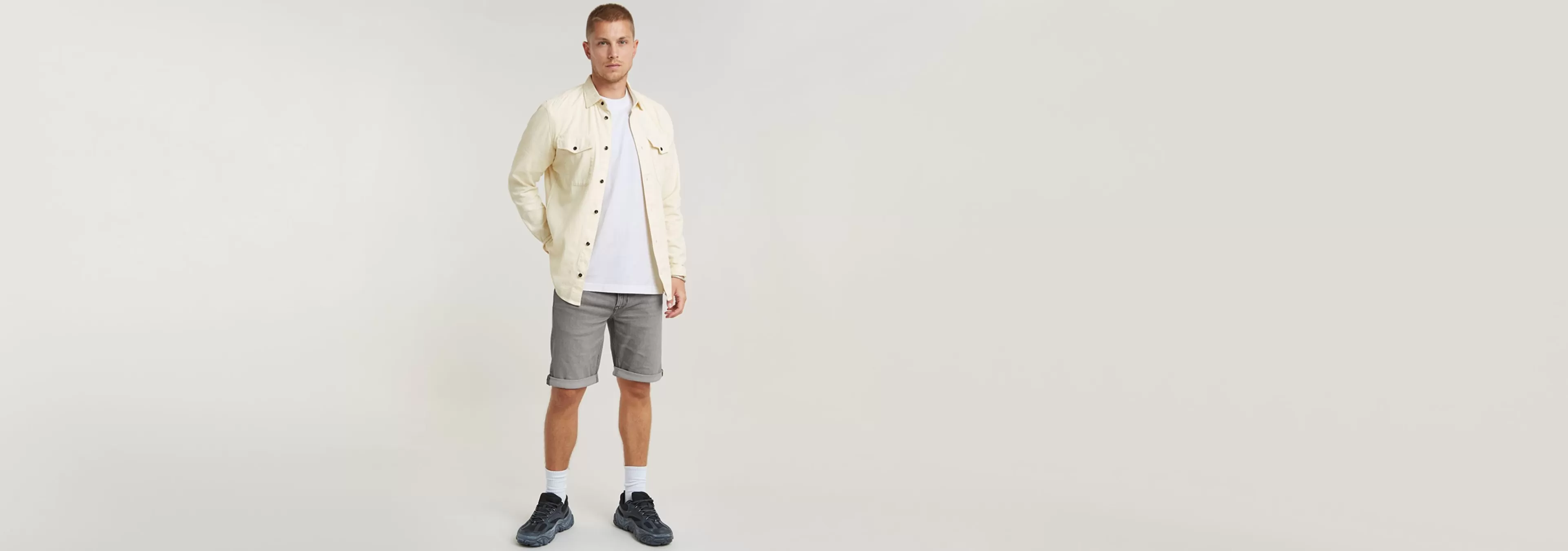 Discount G-Star Mosa Short faded moonstone