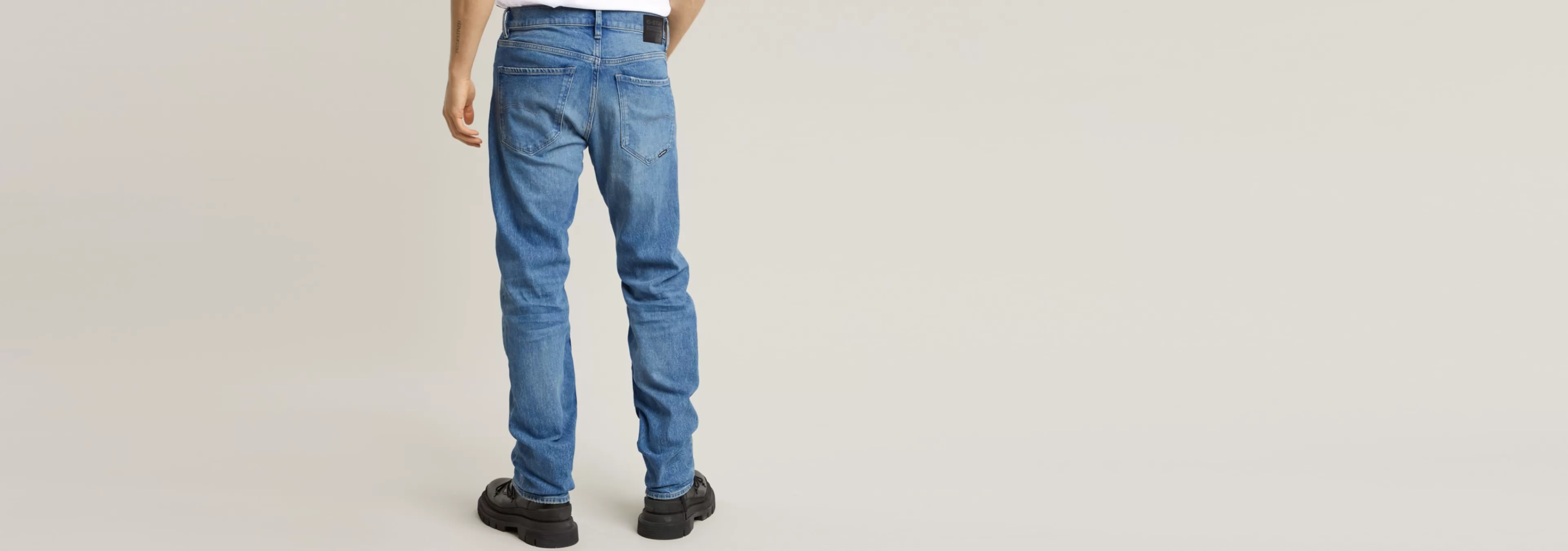 New G-Star Mosa Straight Jeans sun faded blue donau