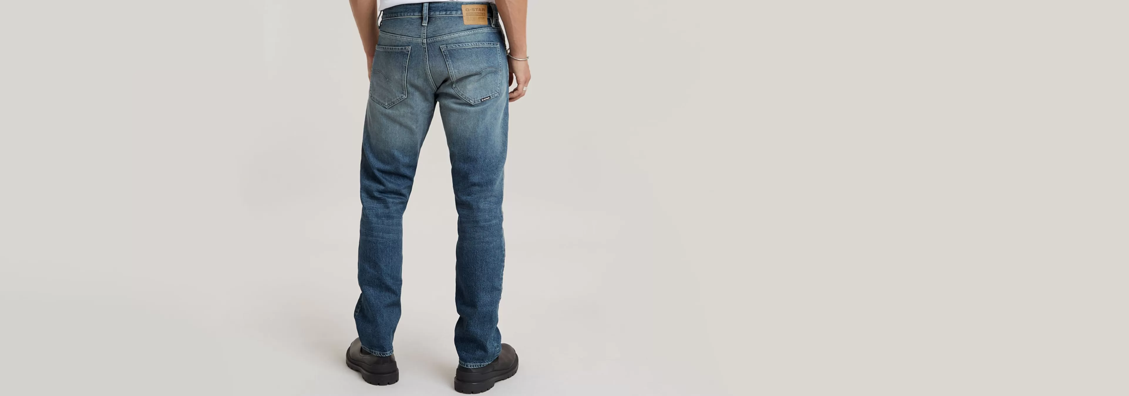 Clearance G-Star Mosa Straight Jeans antique faded lago blue