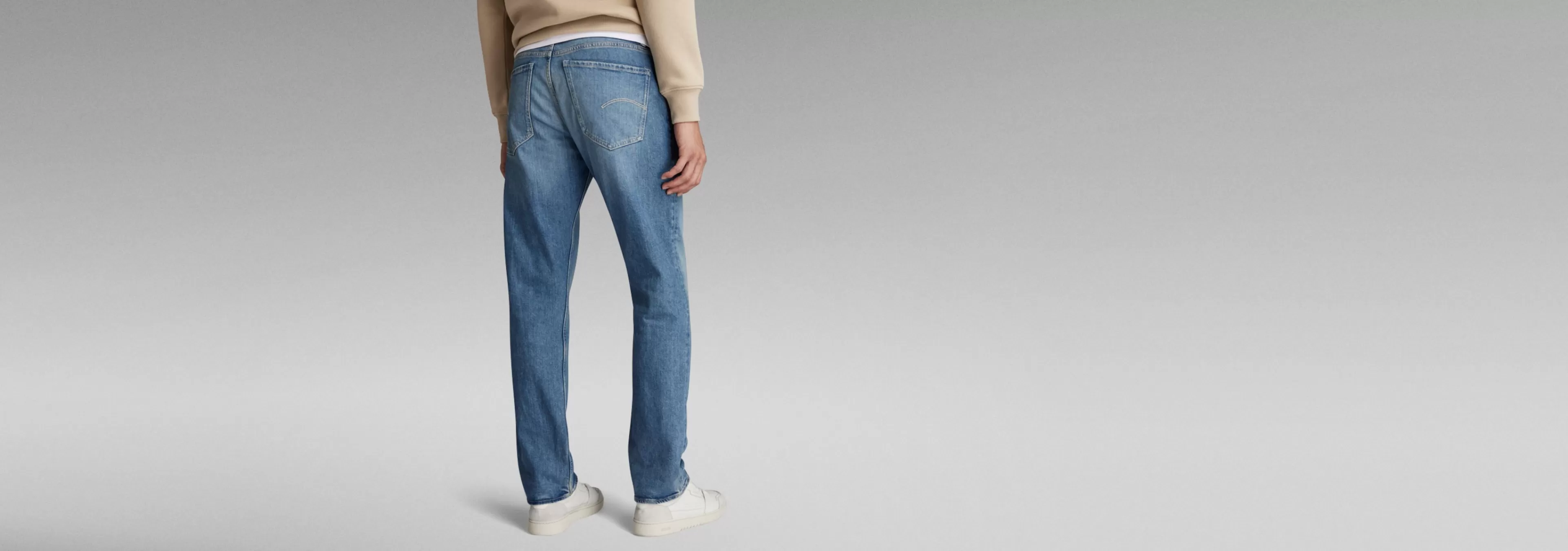 New G-Star Mosa Straight Jeans faded blue pool