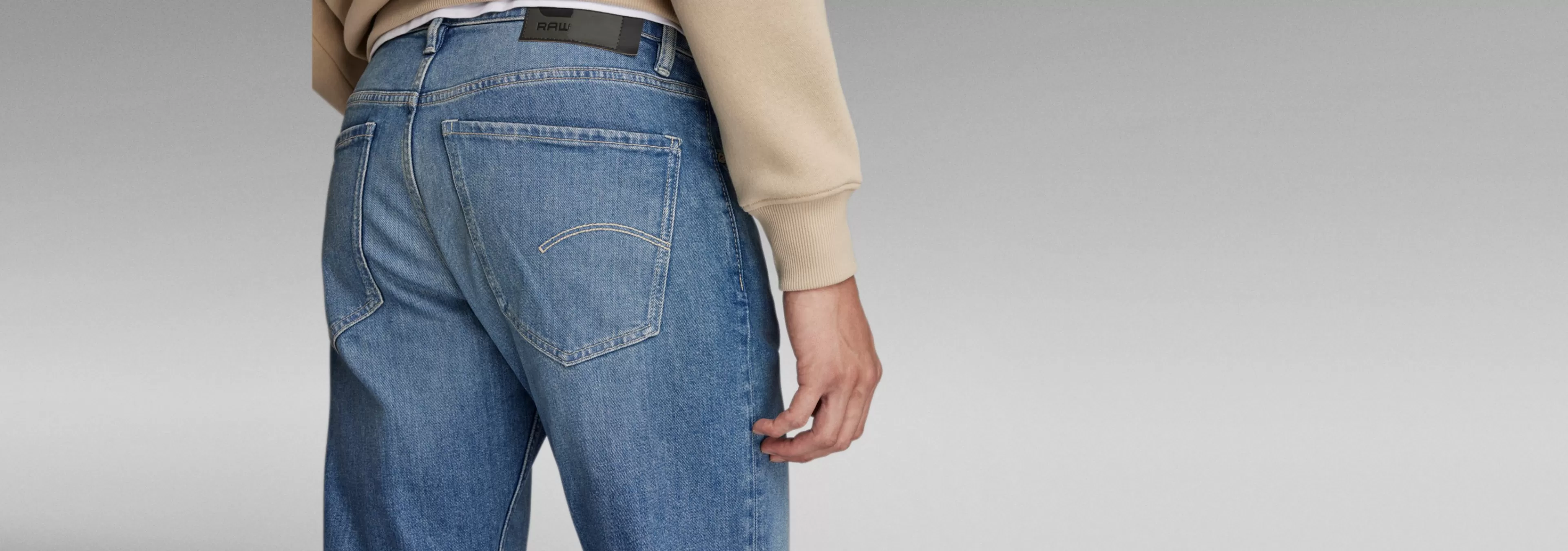 New G-Star Mosa Straight Jeans faded blue pool