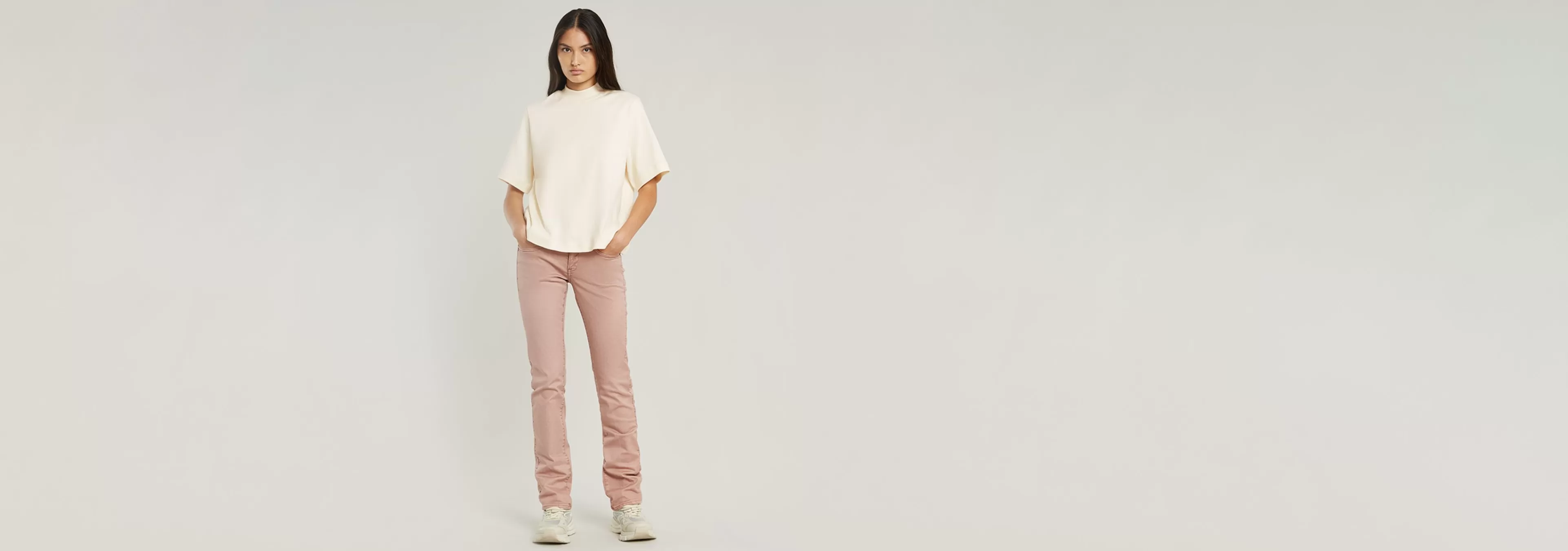Shop G-Star Moto Logo Korte Col Top eggnog