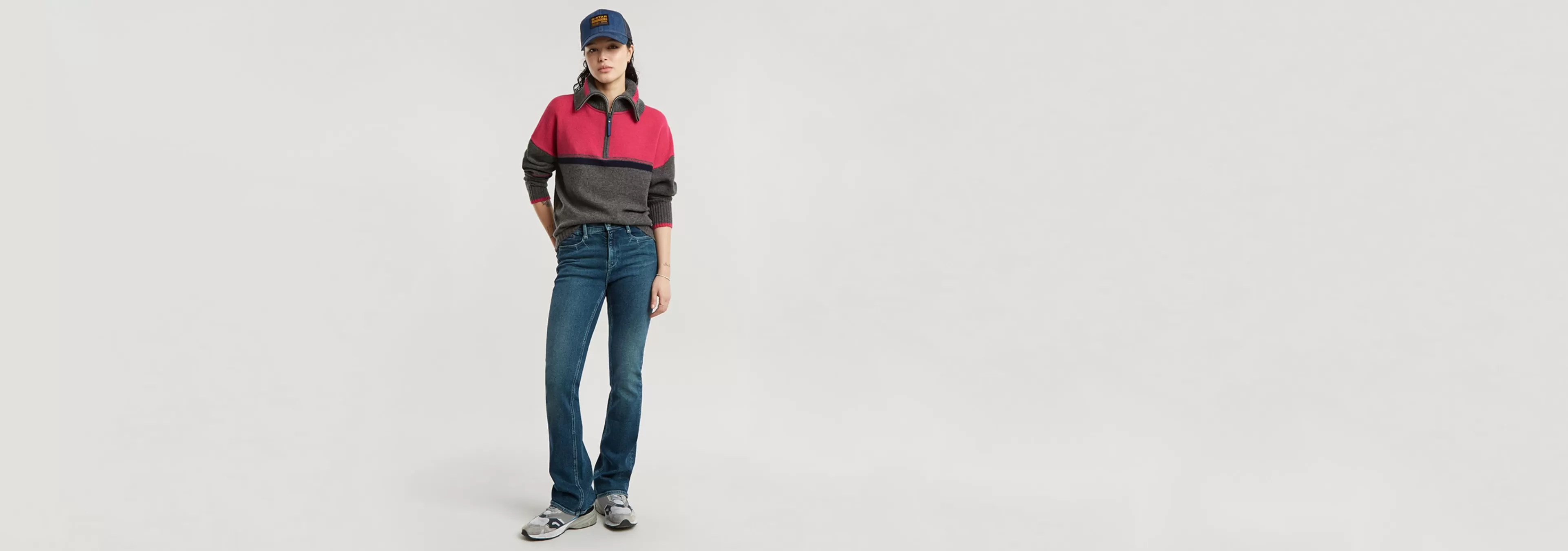 Best Sale G-Star Multi Color Loose Skipper pink peacock