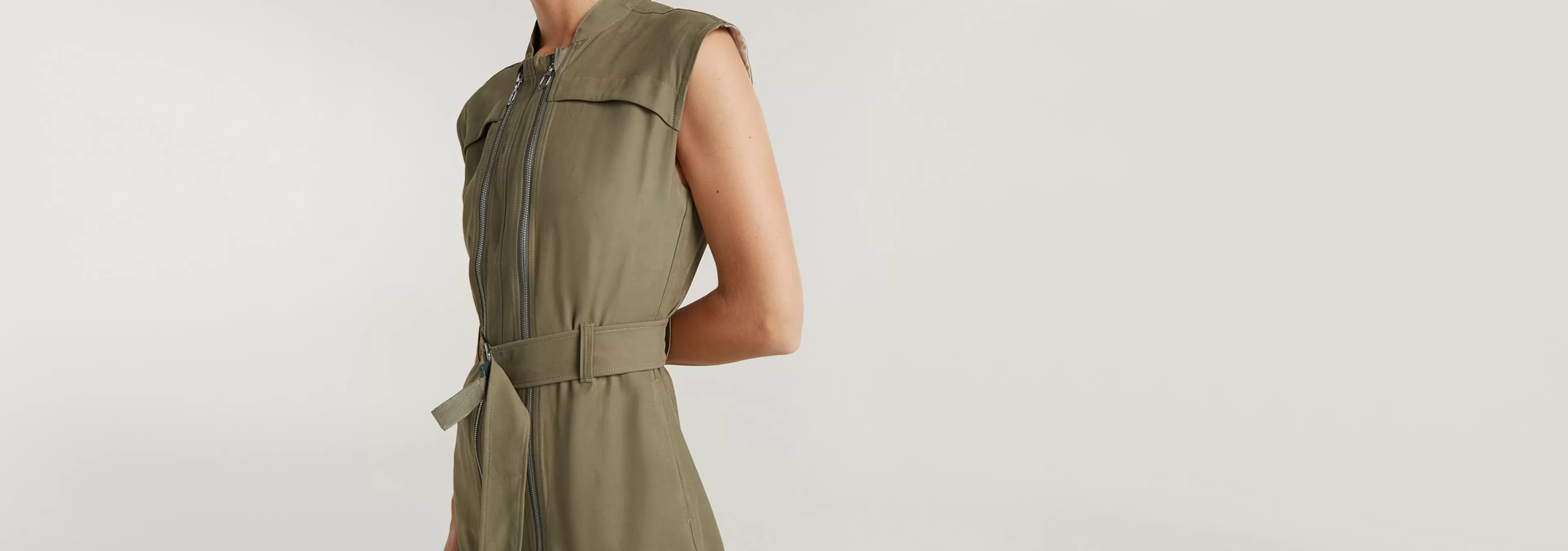 Discount G-Star Multi Zip Jurk coriander