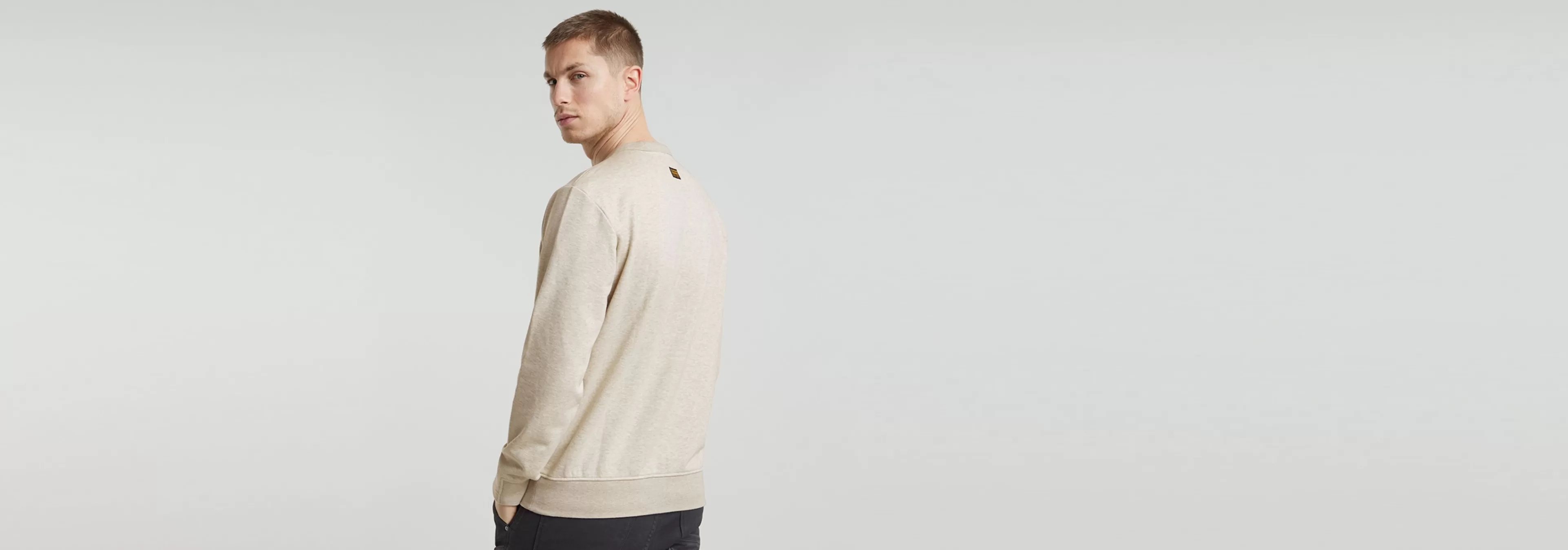 New G-Star Nifous Sweater whitebait heather