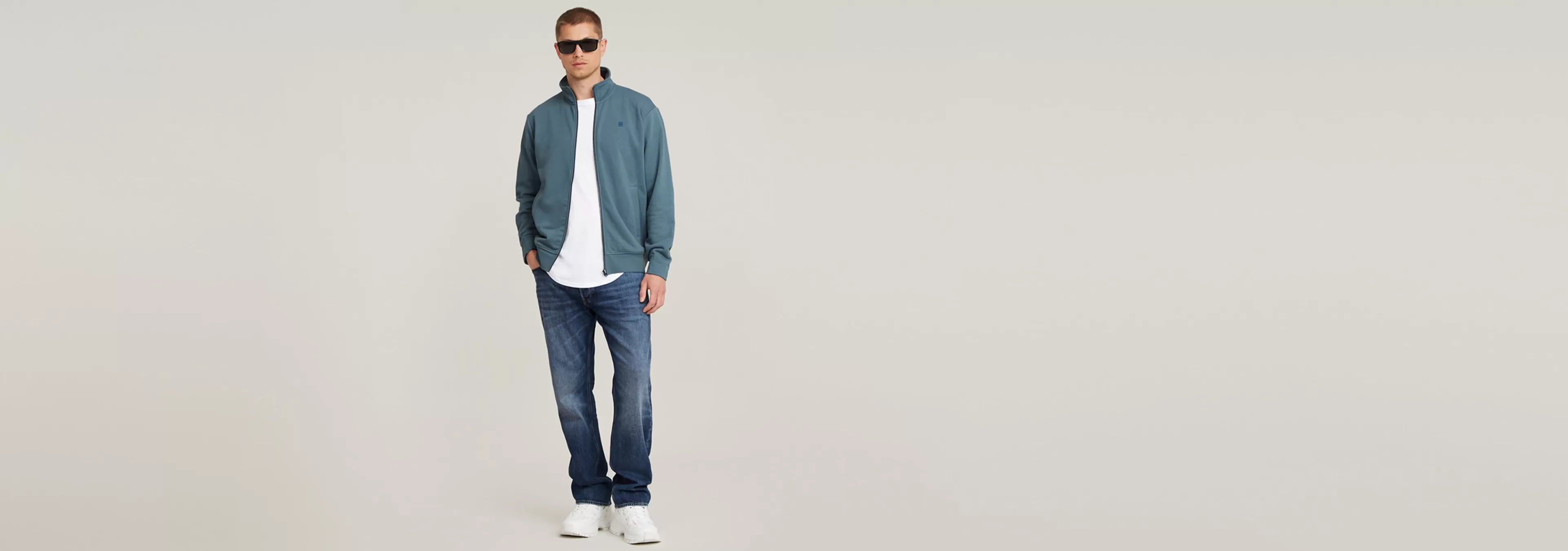 Hot G-Star Nifous Sweater Jack Met Rits Avio