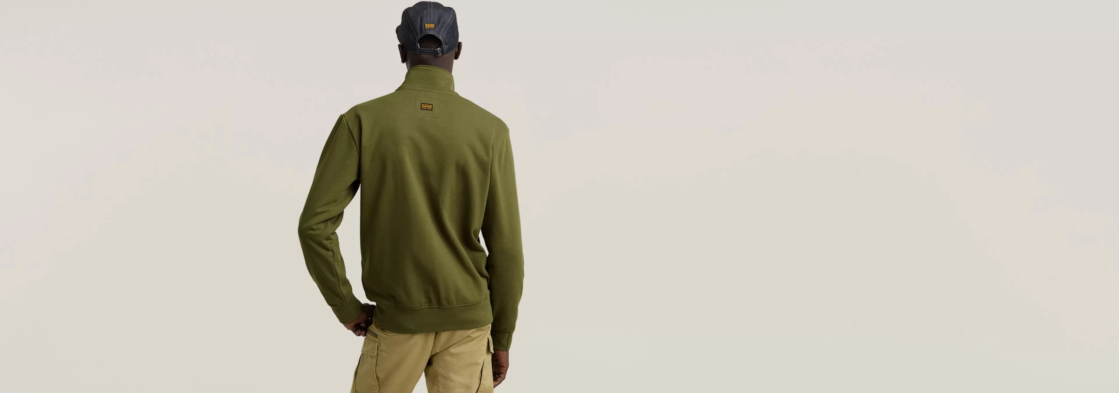 Best Sale G-Star Nifous Sweater Met Rits shadow olive