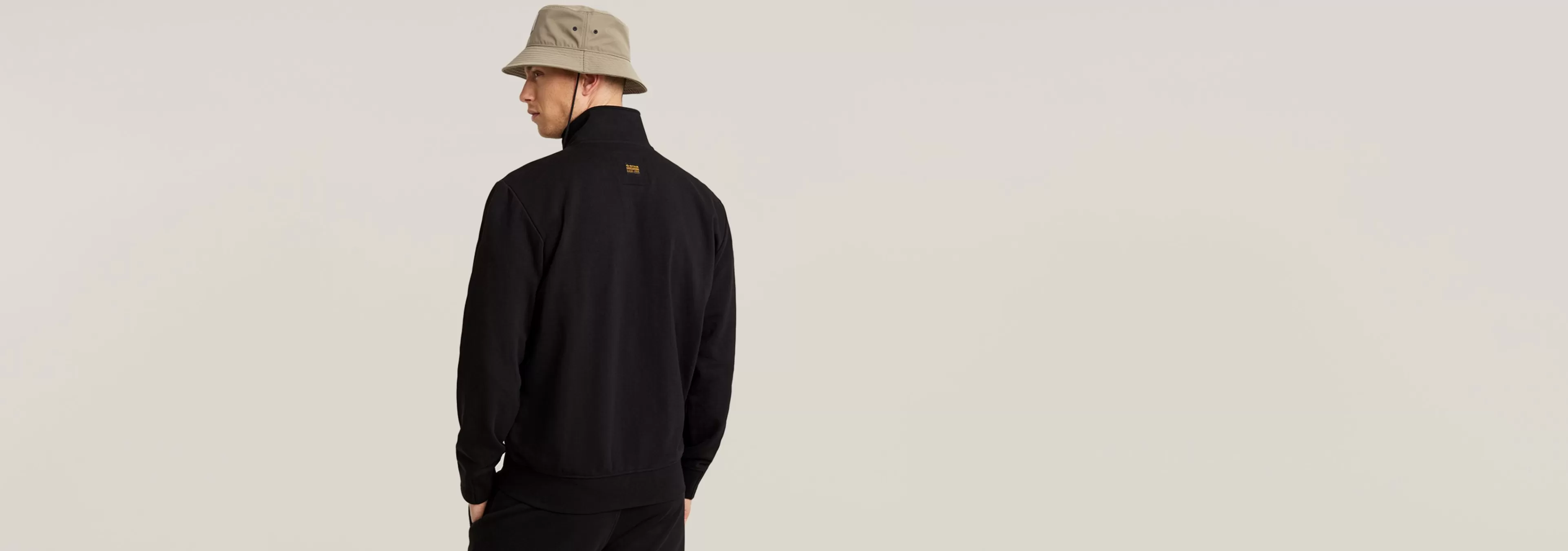 Hot G-Star Nifous Sweater Met Rits dark black