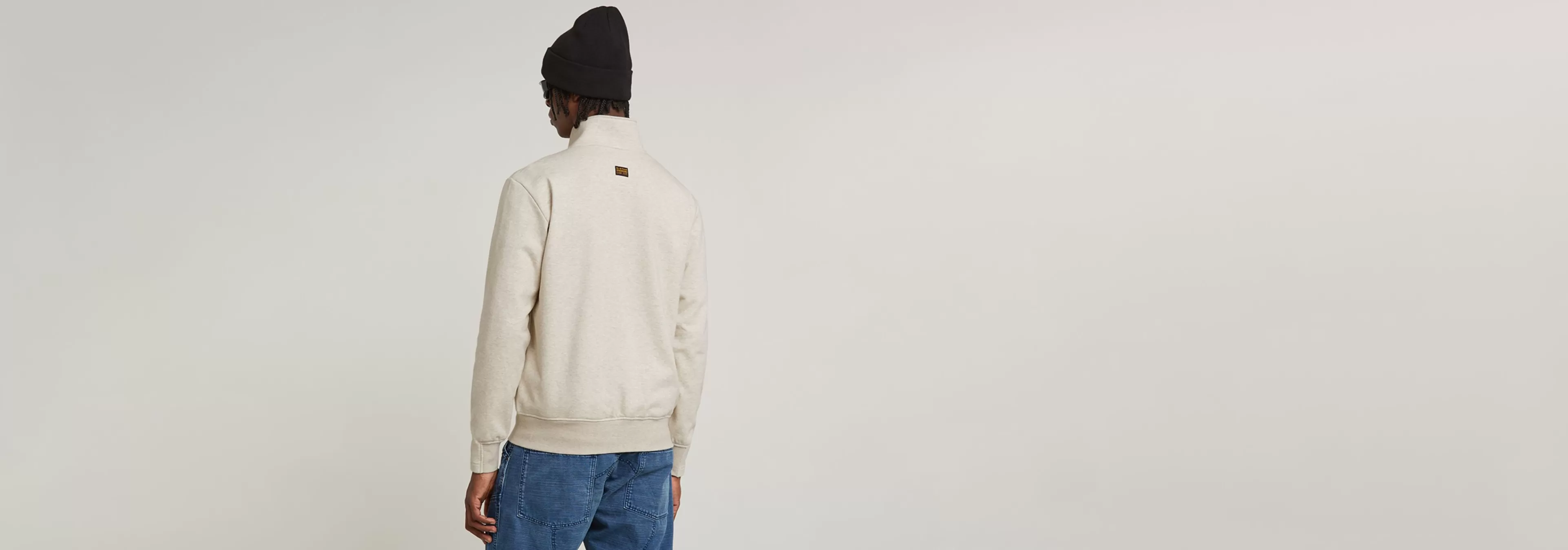 Cheap G-Star Nifous Sweater Met Rits whitebait heather