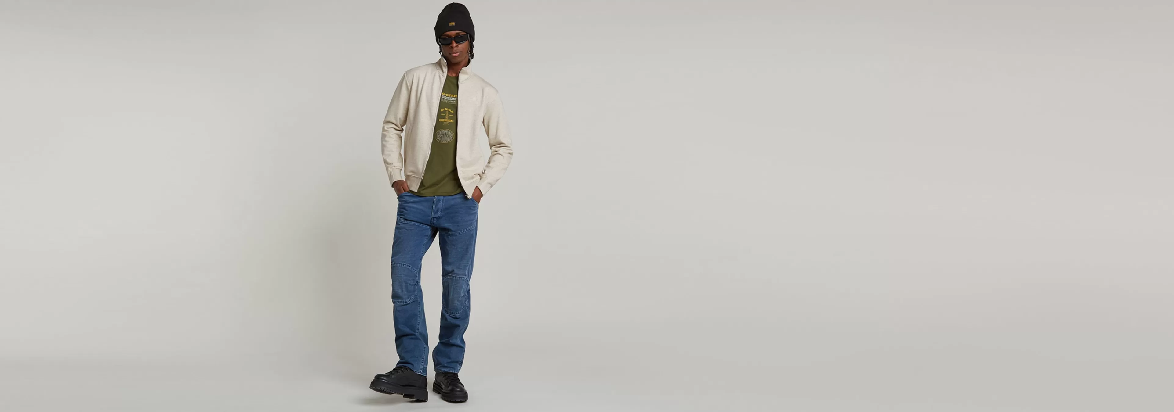 Cheap G-Star Nifous Sweater Met Rits whitebait heather