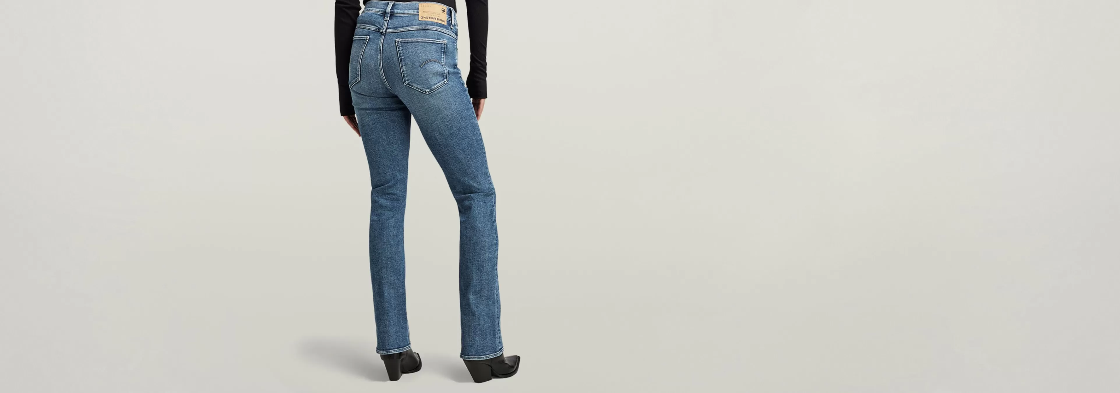 New G-Star Noxer Bootcut Jeans antique faded orinoco blue