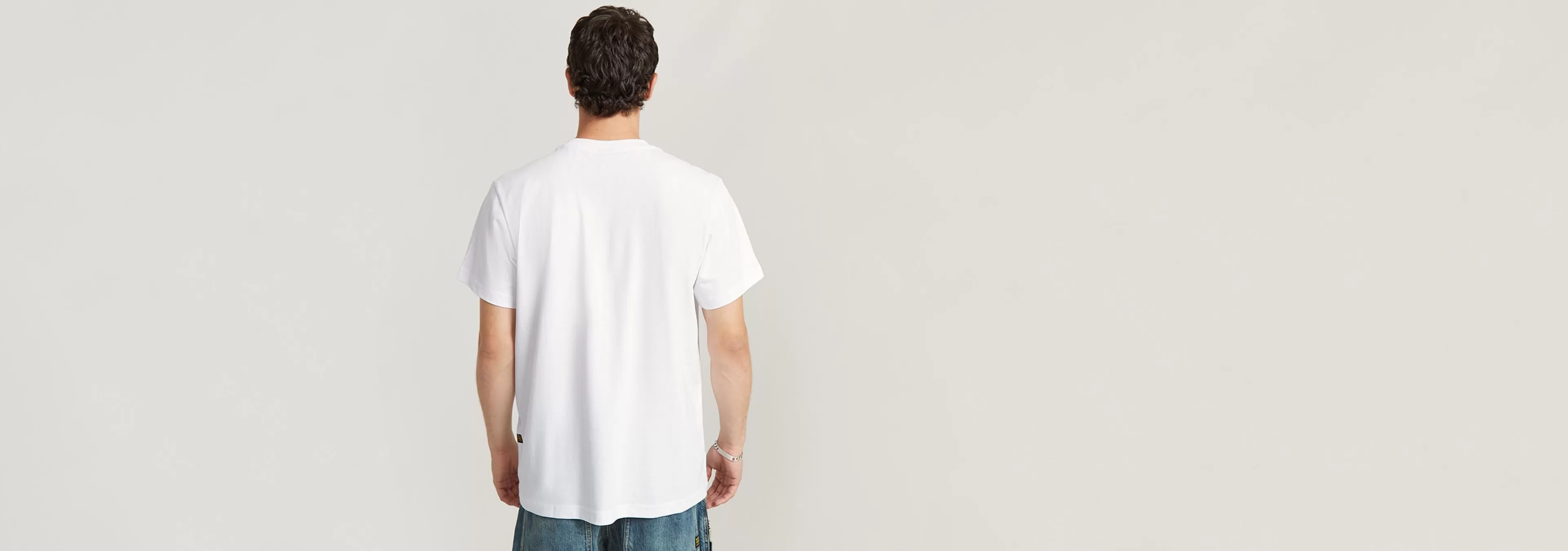 Hot G-Star Old Skool Logo Loose T-Shirt white