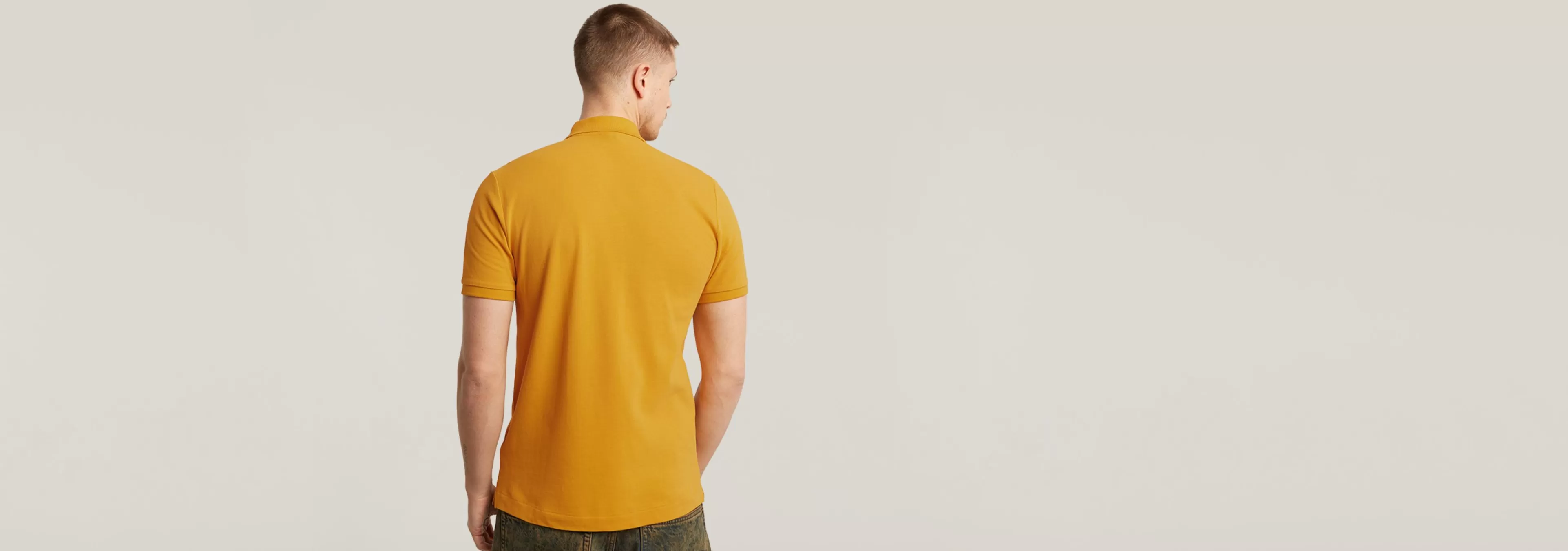 Shop G-Star Oluv Slim Polo dark gold