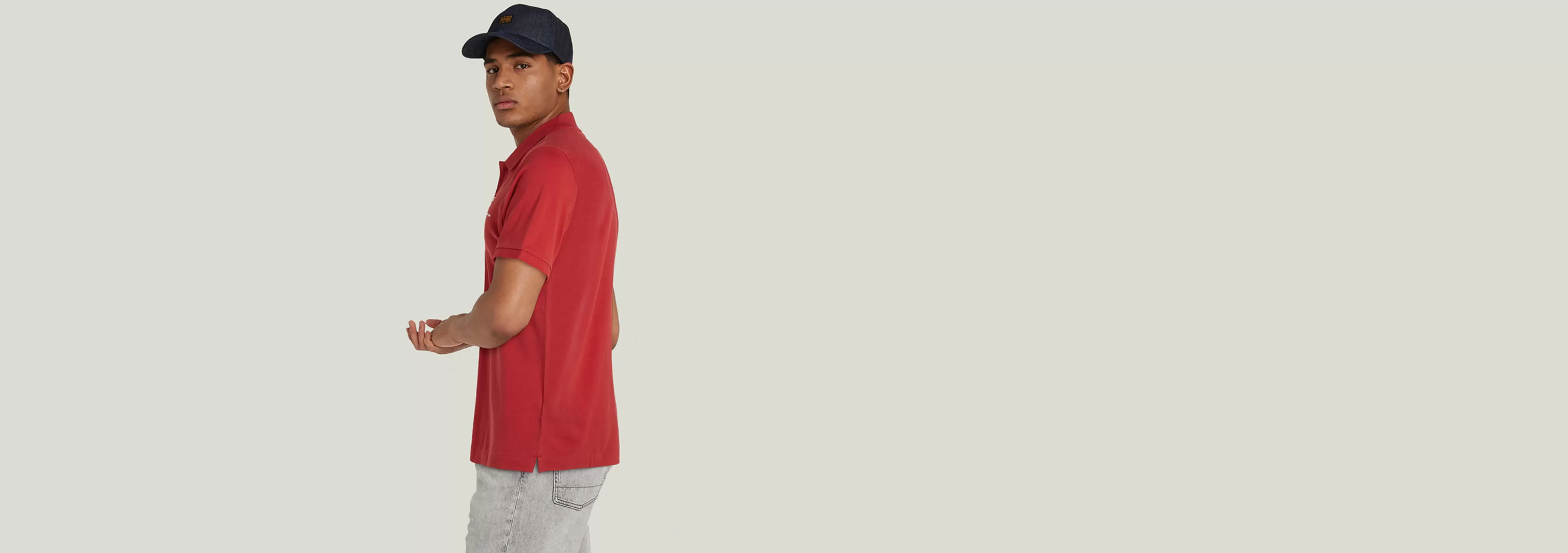 Discount G-Star Oluv Slim Polo Chili Red