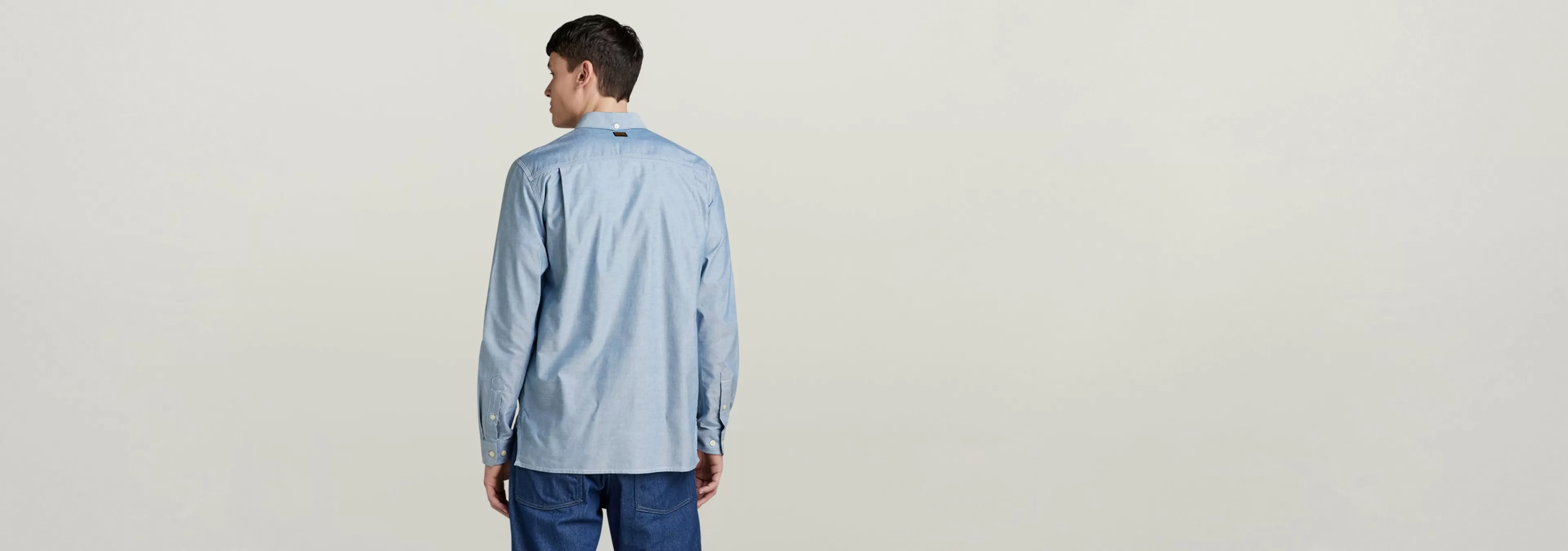 Clearance G-Star One Pocket Regular Shirt nitro/white oxford