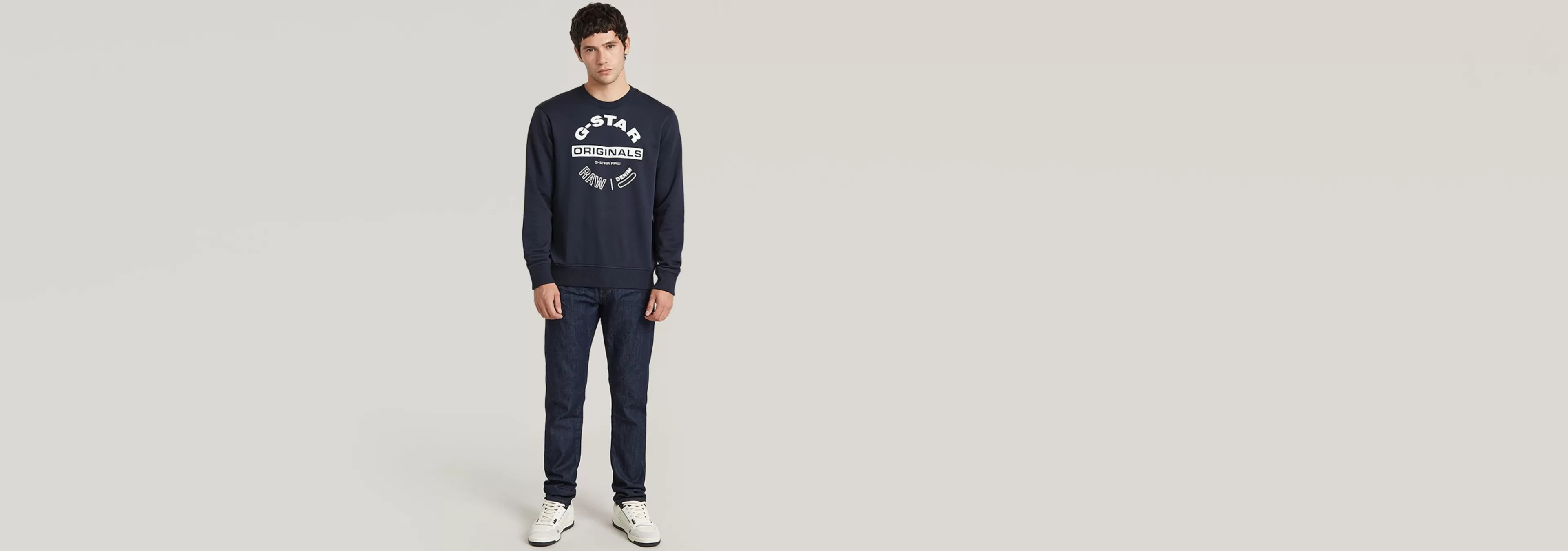 Shop G-Star Originals Logo Sweater sartho blue