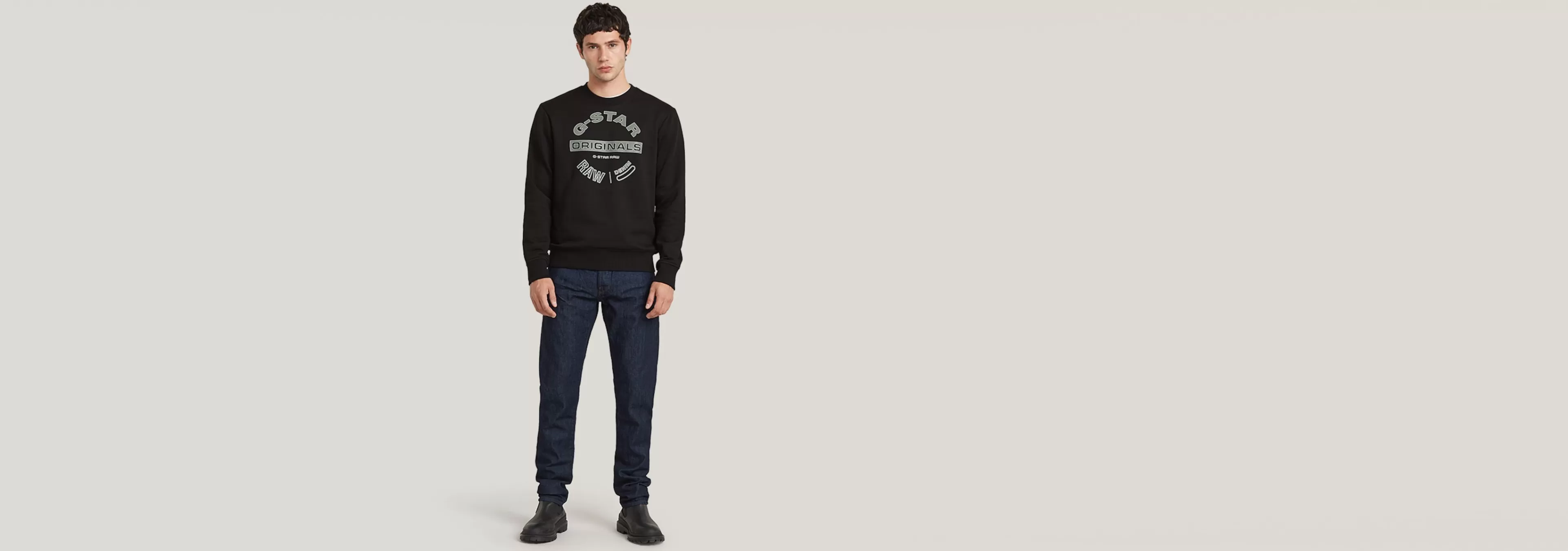 Sale G-Star Originals Logo Sweater dark black