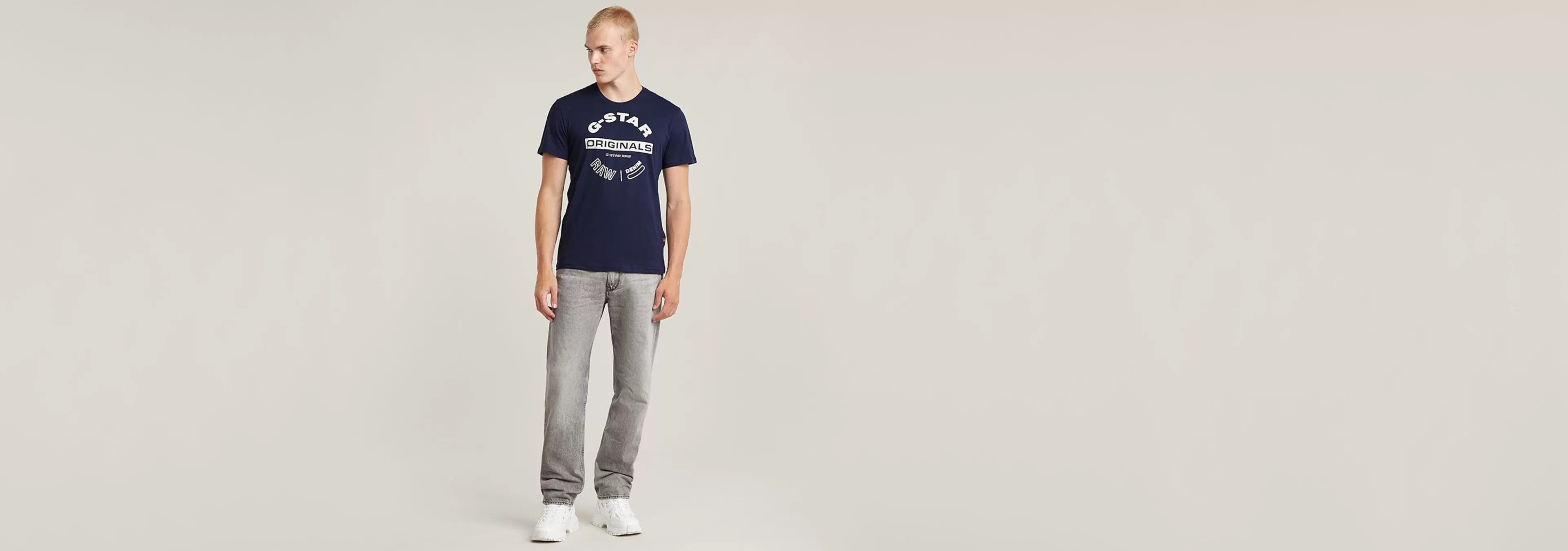 Online G-Star Originals Logo T-Shirt sartho blue