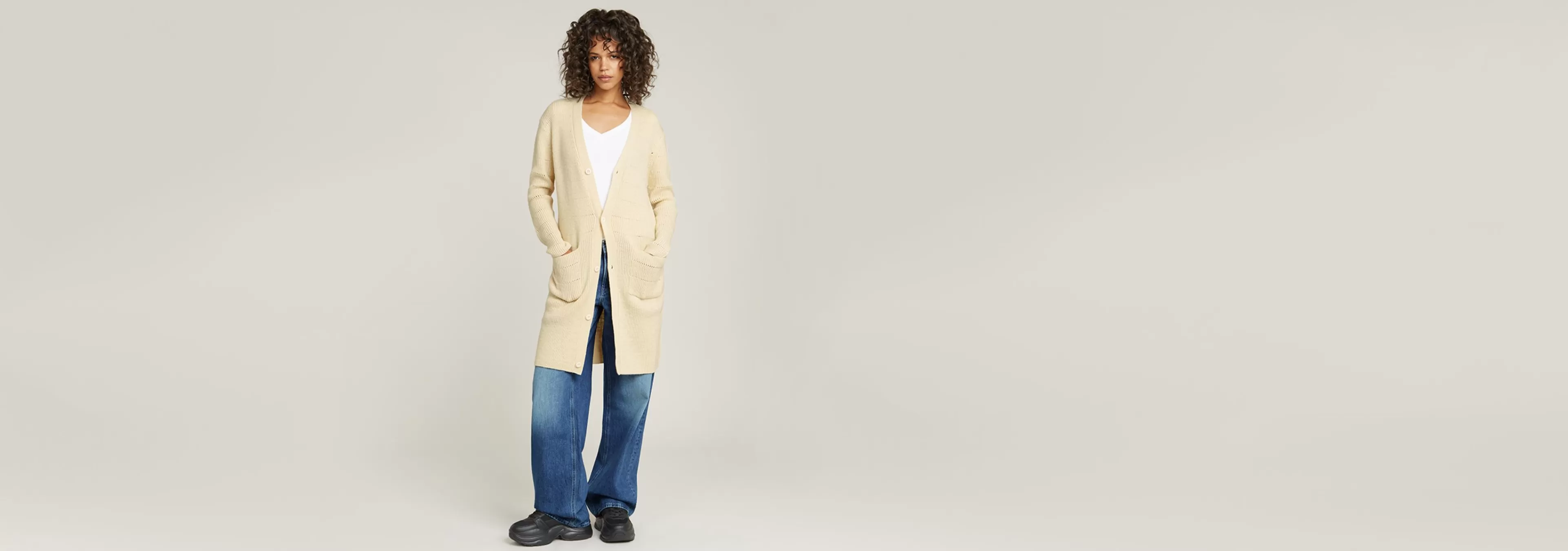 Flash Sale G-Star Oristel Gebreid Vest eggnog