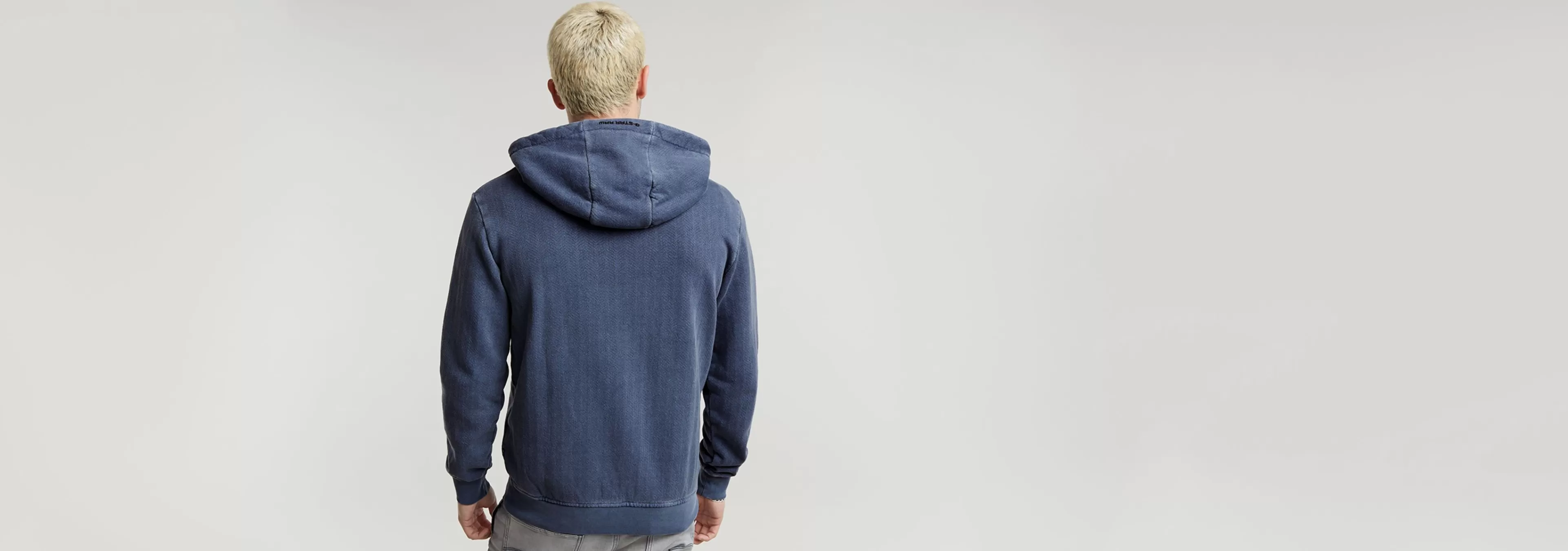 Best G-Star Overdyed Hoodie dk sea blue gd