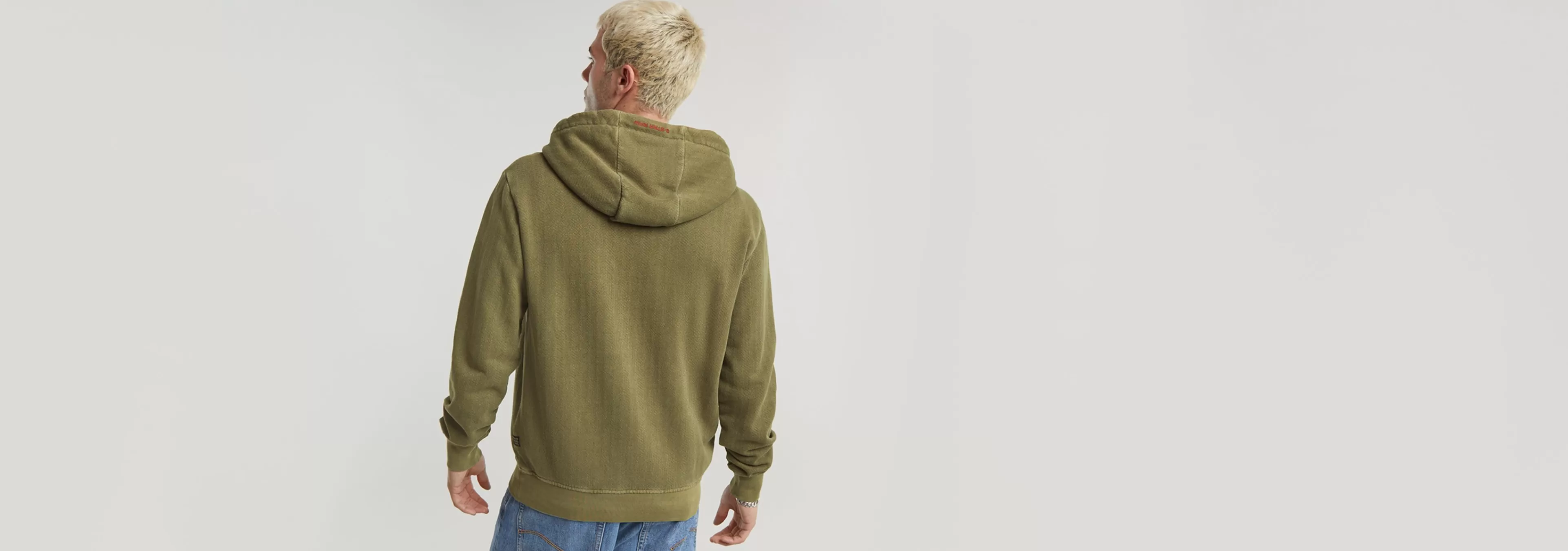 Store G-Star Overdyed Hoodie shadow olive