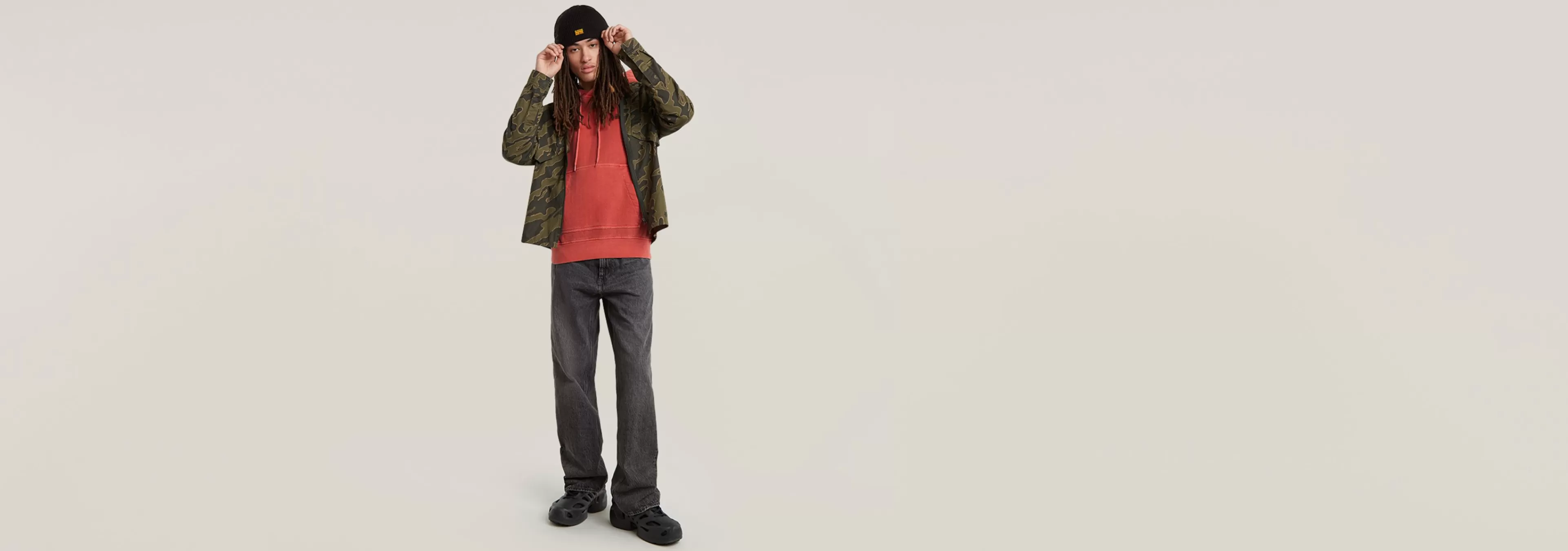 Store G-Star Overdyed Hoodie rusty red gd