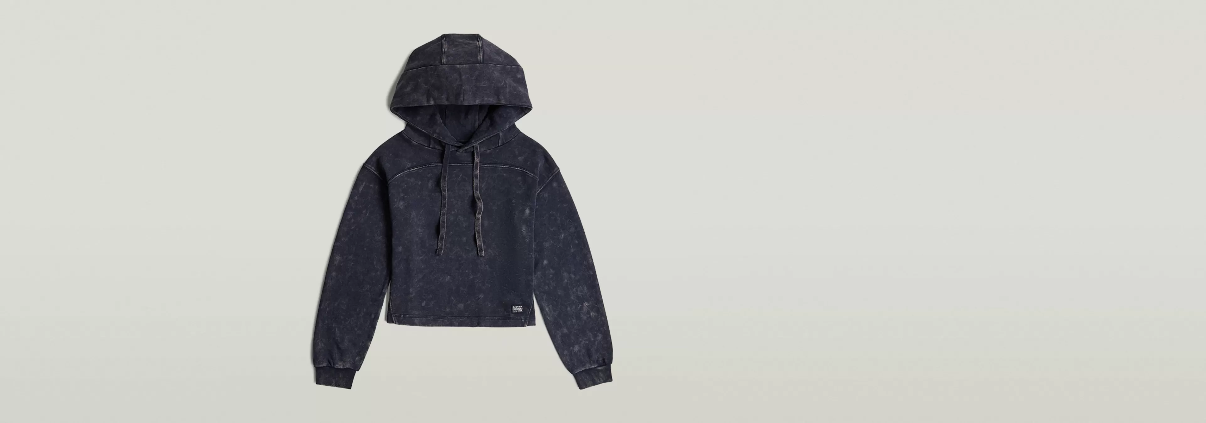 Best G-Star Overdyed Loose Hoodie osaka blue gd