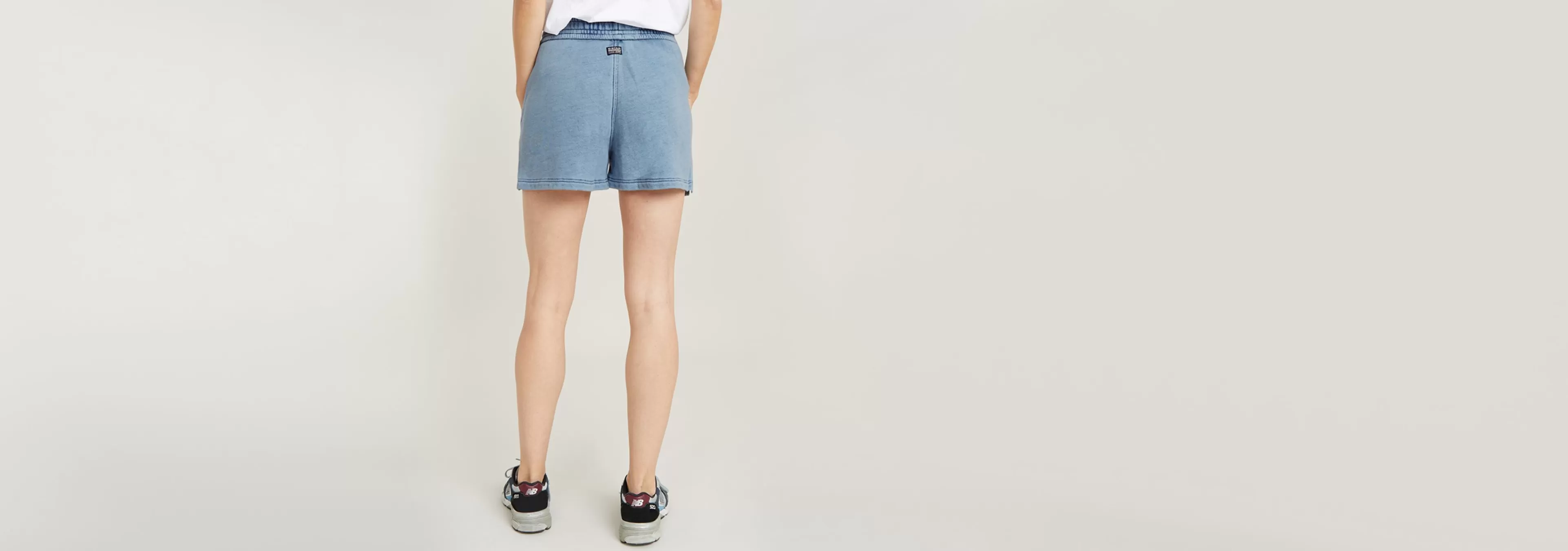 New G-Star Overdyed Sweat Short Sun Faded Indigo
