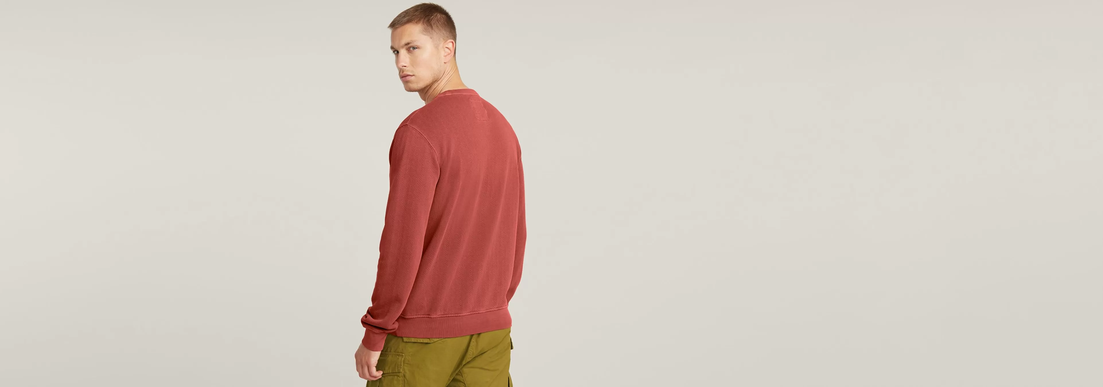 Shop G-Star Overdyed Sweater rusty red gd