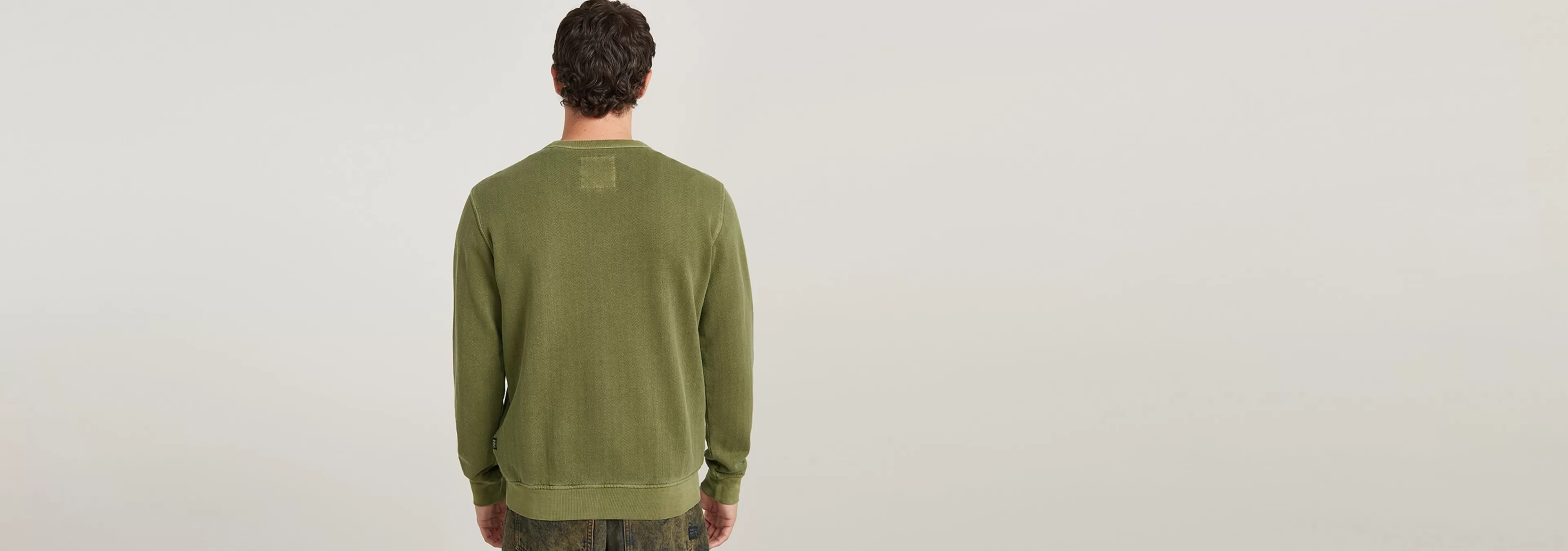 Clearance G-Star Overdyed Sweater shadow olive